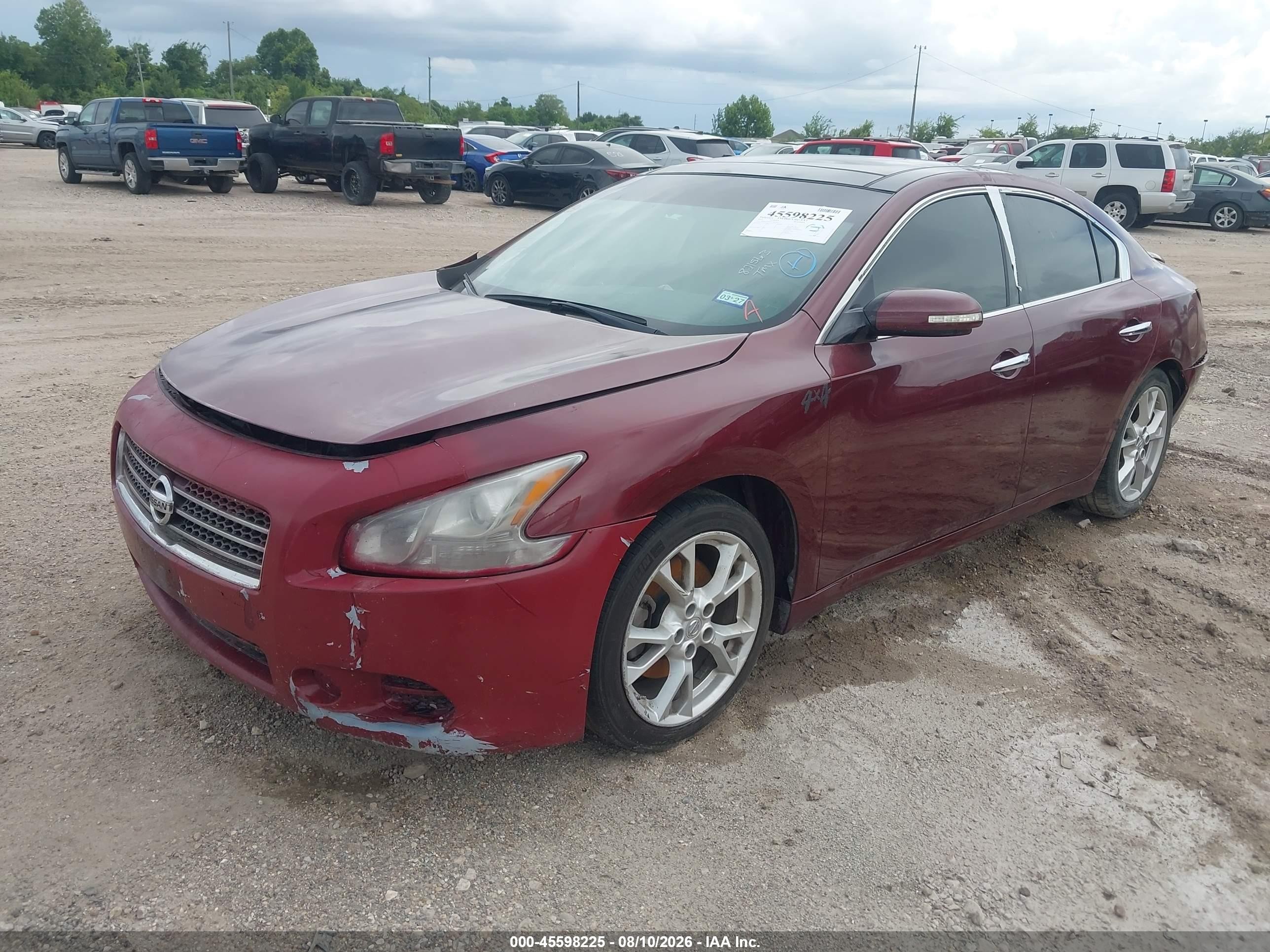 2012 Nissan Maxima 3.5 Sv Burgundy vin: 1N4AA5AP1CC821563