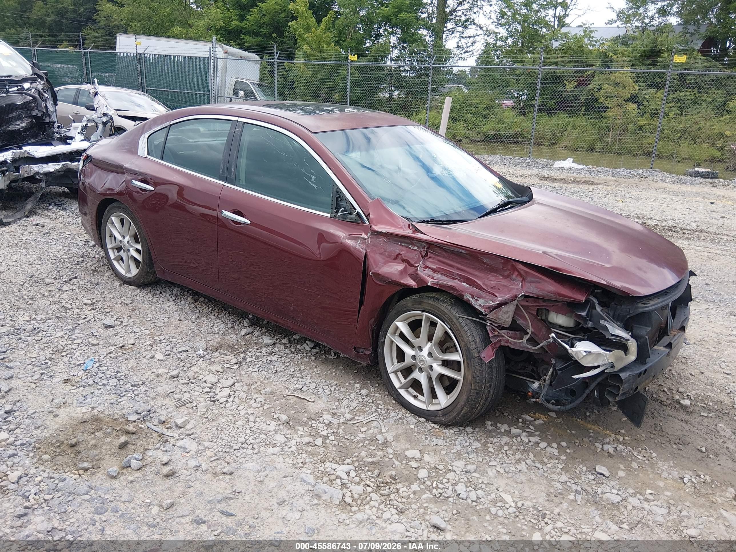 2012 Nissan Maxima 3.5 S Burgundy vin: 1N4AA5AP1CC822597