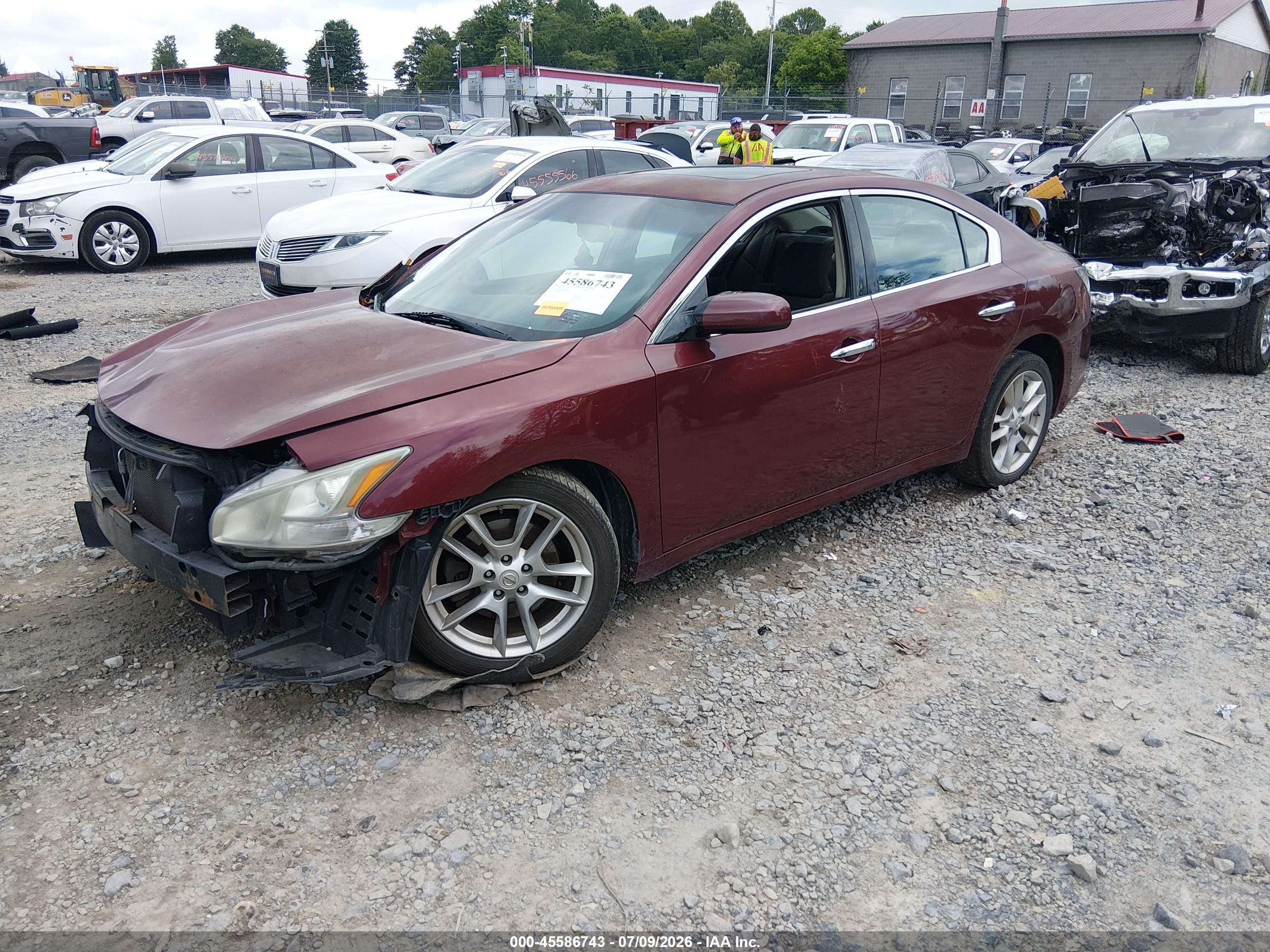 2012 Nissan Maxima 3.5 S Burgundy vin: 1N4AA5AP1CC822597