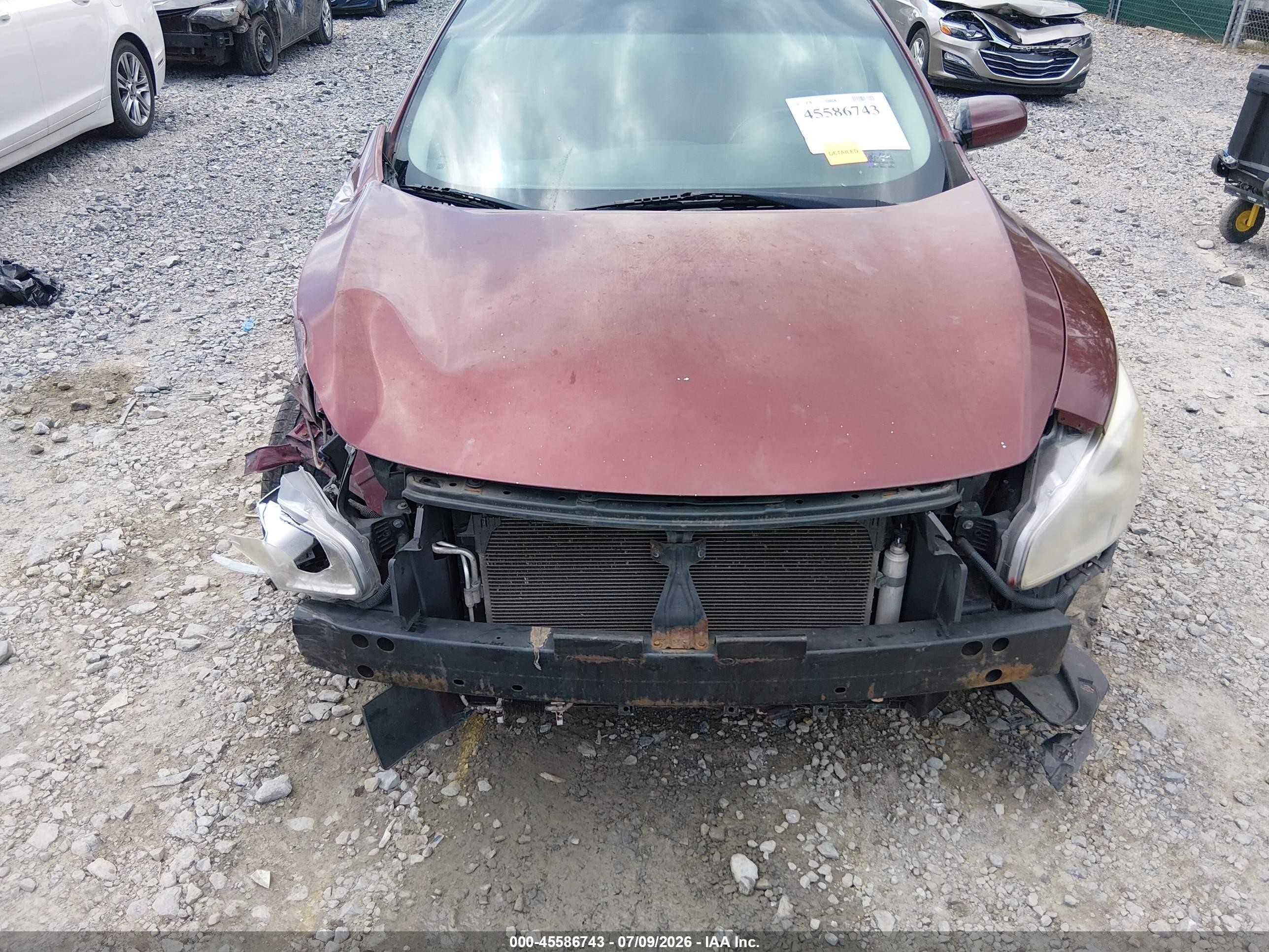 2012 Nissan Maxima 3.5 S Burgundy vin: 1N4AA5AP1CC822597