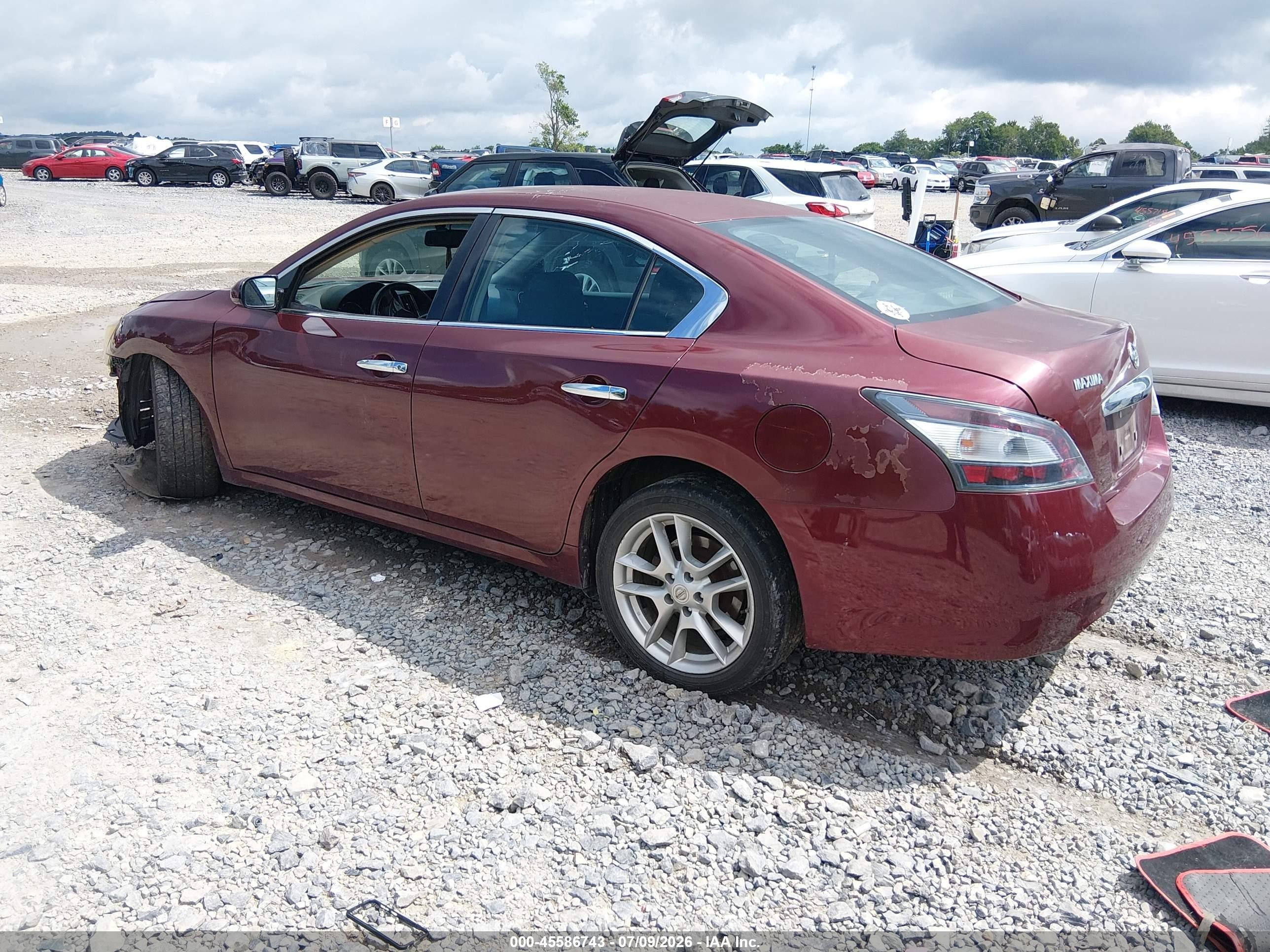 2012 Nissan Maxima 3.5 S Burgundy vin: 1N4AA5AP1CC822597