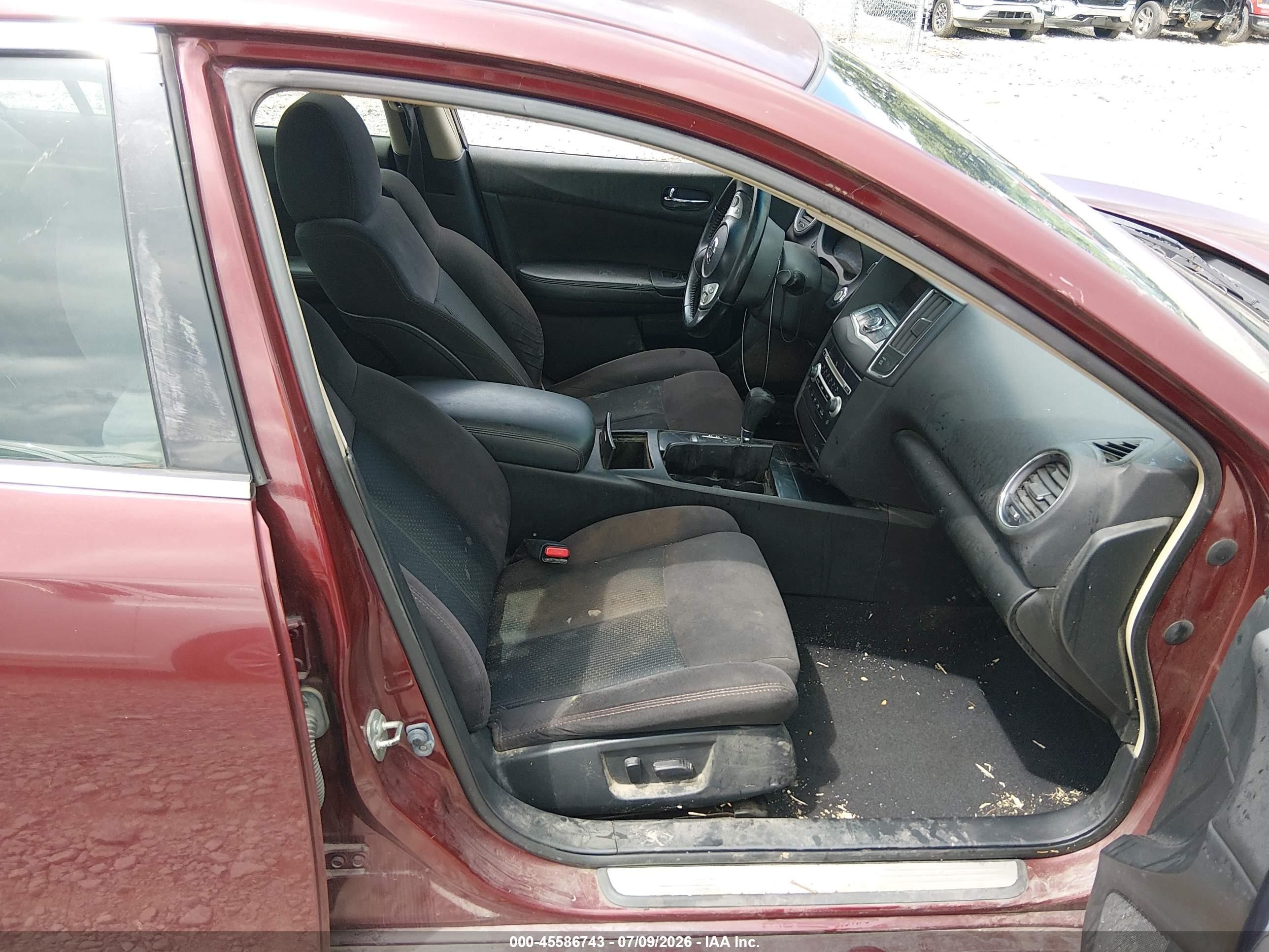 2012 Nissan Maxima 3.5 S Burgundy vin: 1N4AA5AP1CC822597