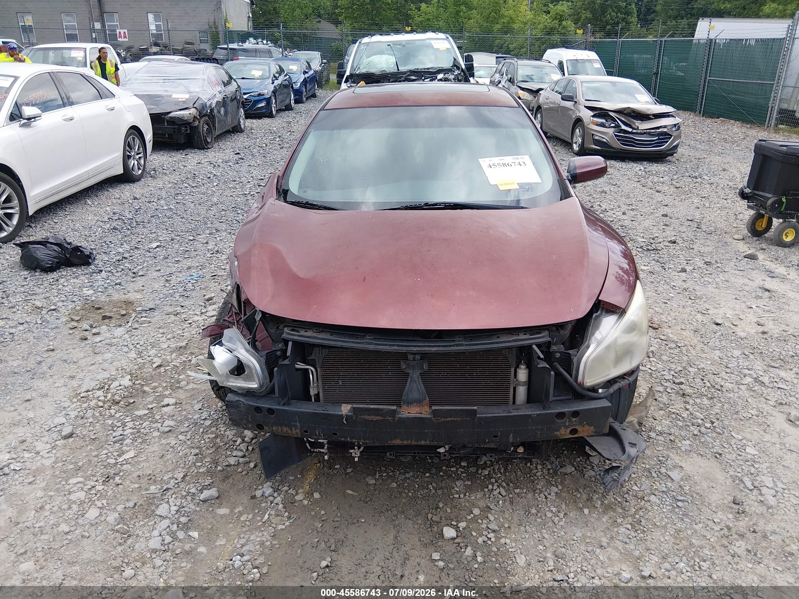 2012 Nissan Maxima 3.5 S Burgundy vin: 1N4AA5AP1CC822597