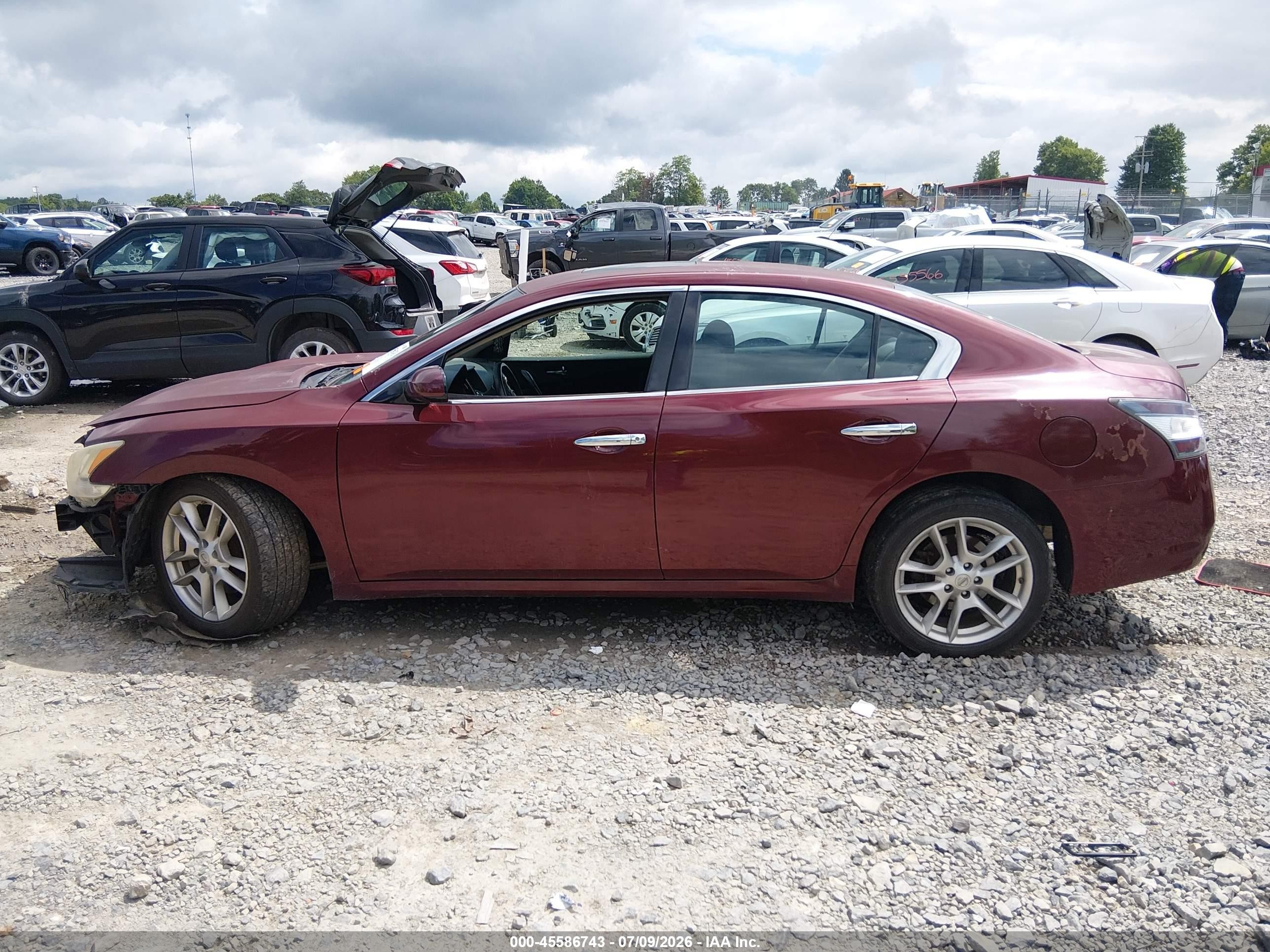 2012 Nissan Maxima 3.5 S Burgundy vin: 1N4AA5AP1CC822597