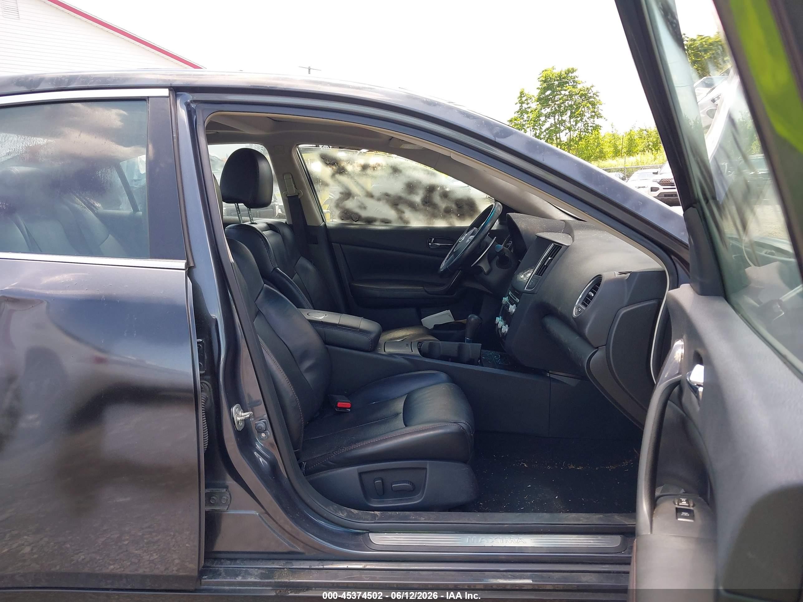 2012 Nissan Maxima 3.5 Sv Gray vin: 1N4AA5AP1CC822809