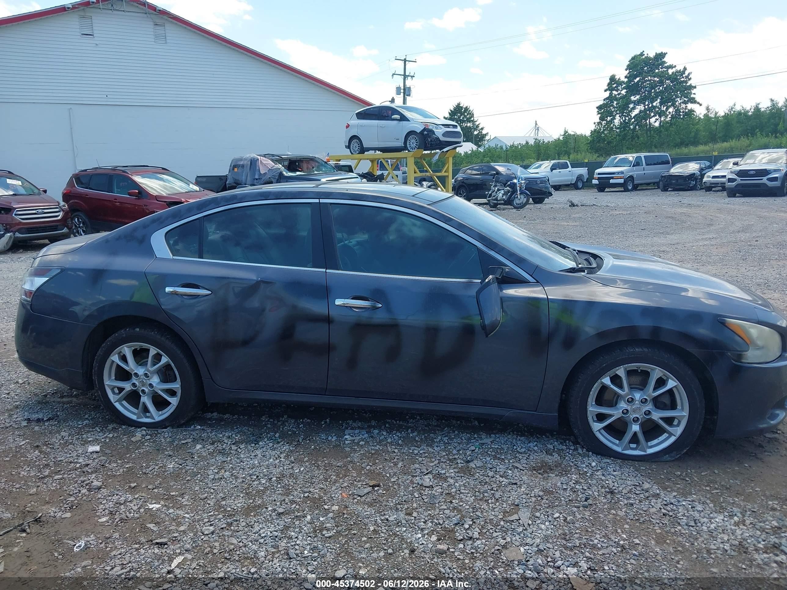 2012 Nissan Maxima 3.5 Sv Gray vin: 1N4AA5AP1CC822809
