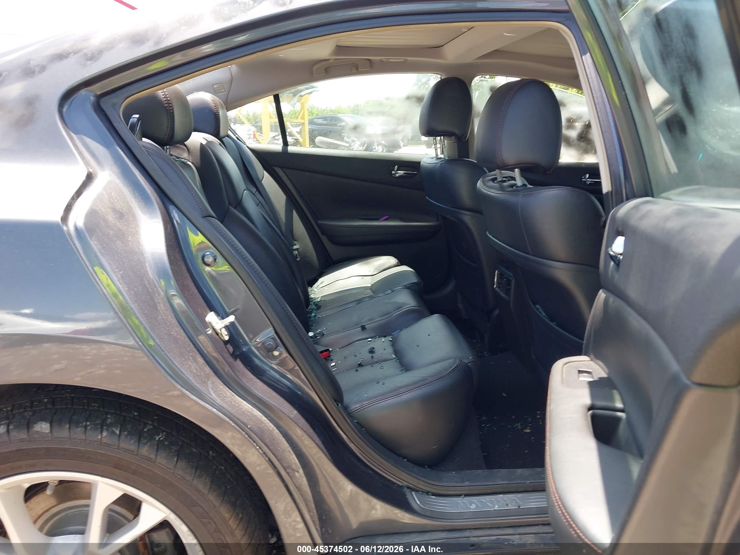 2012 Nissan Maxima 3.5 Sv Gray vin: 1N4AA5AP1CC822809