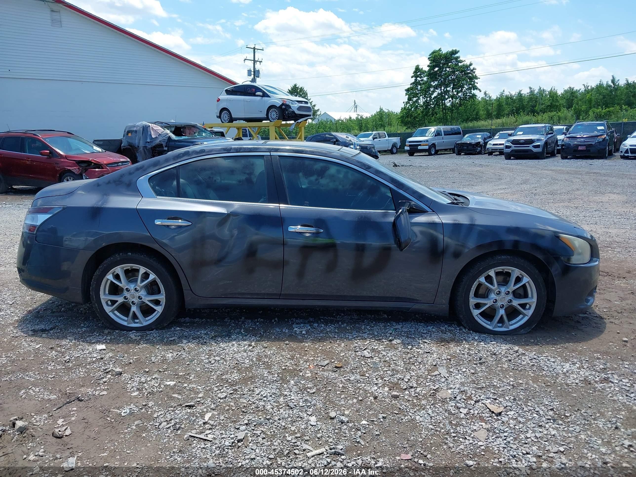 2012 Nissan Maxima 3.5 Sv Gray vin: 1N4AA5AP1CC822809