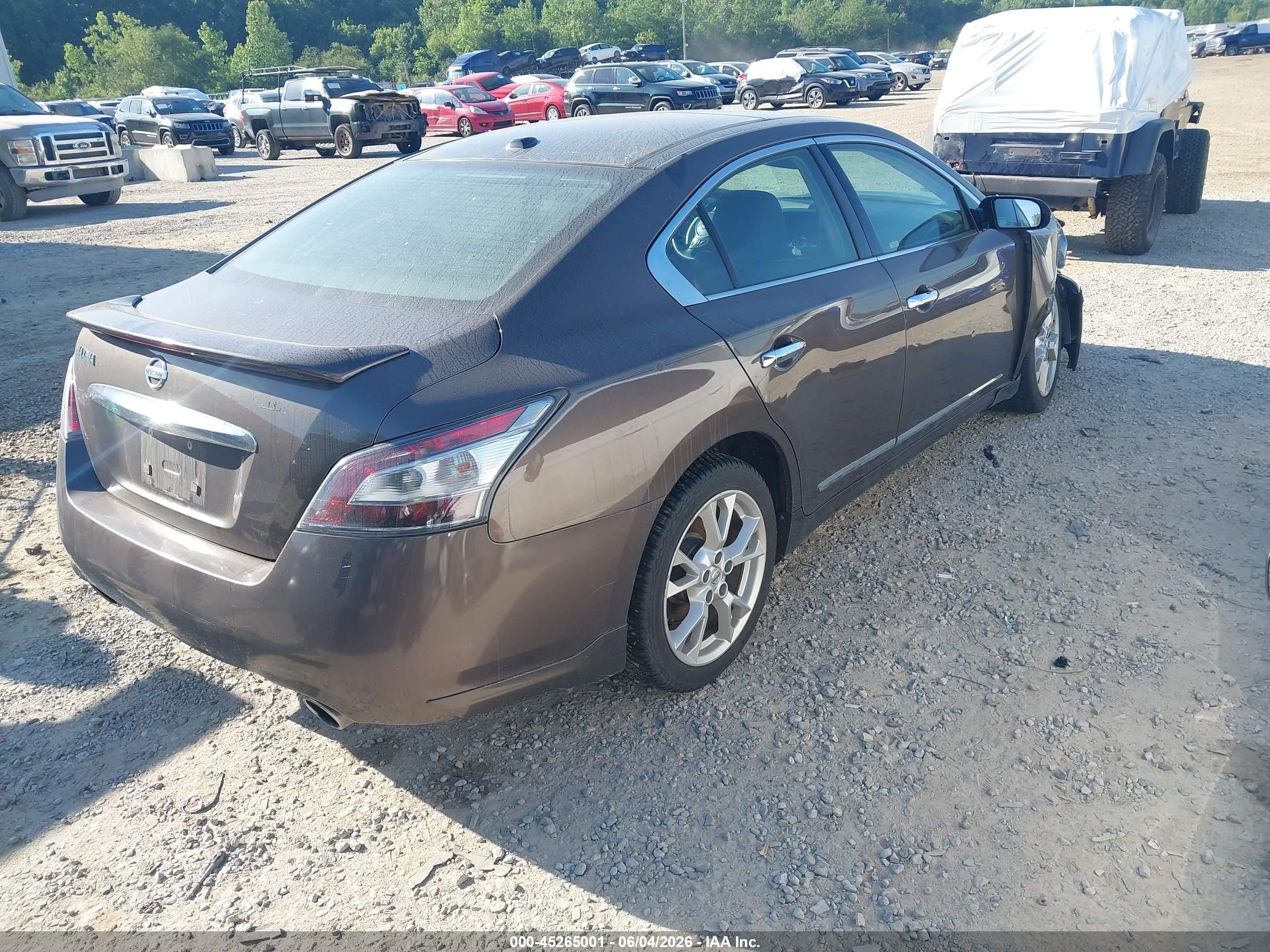 2012 Nissan Maxima 3.5 Sv Black vin: 1N4AA5AP1CC832434