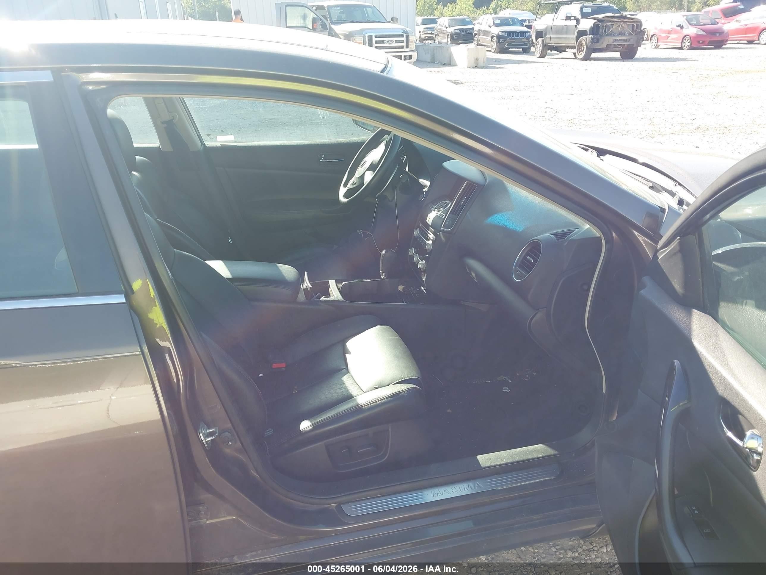 2012 Nissan Maxima 3.5 Sv Black vin: 1N4AA5AP1CC832434