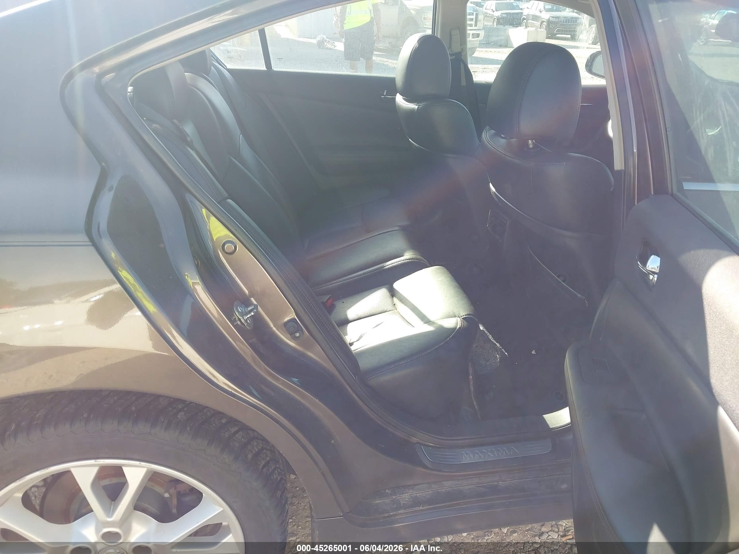 2012 Nissan Maxima 3.5 Sv Black vin: 1N4AA5AP1CC832434