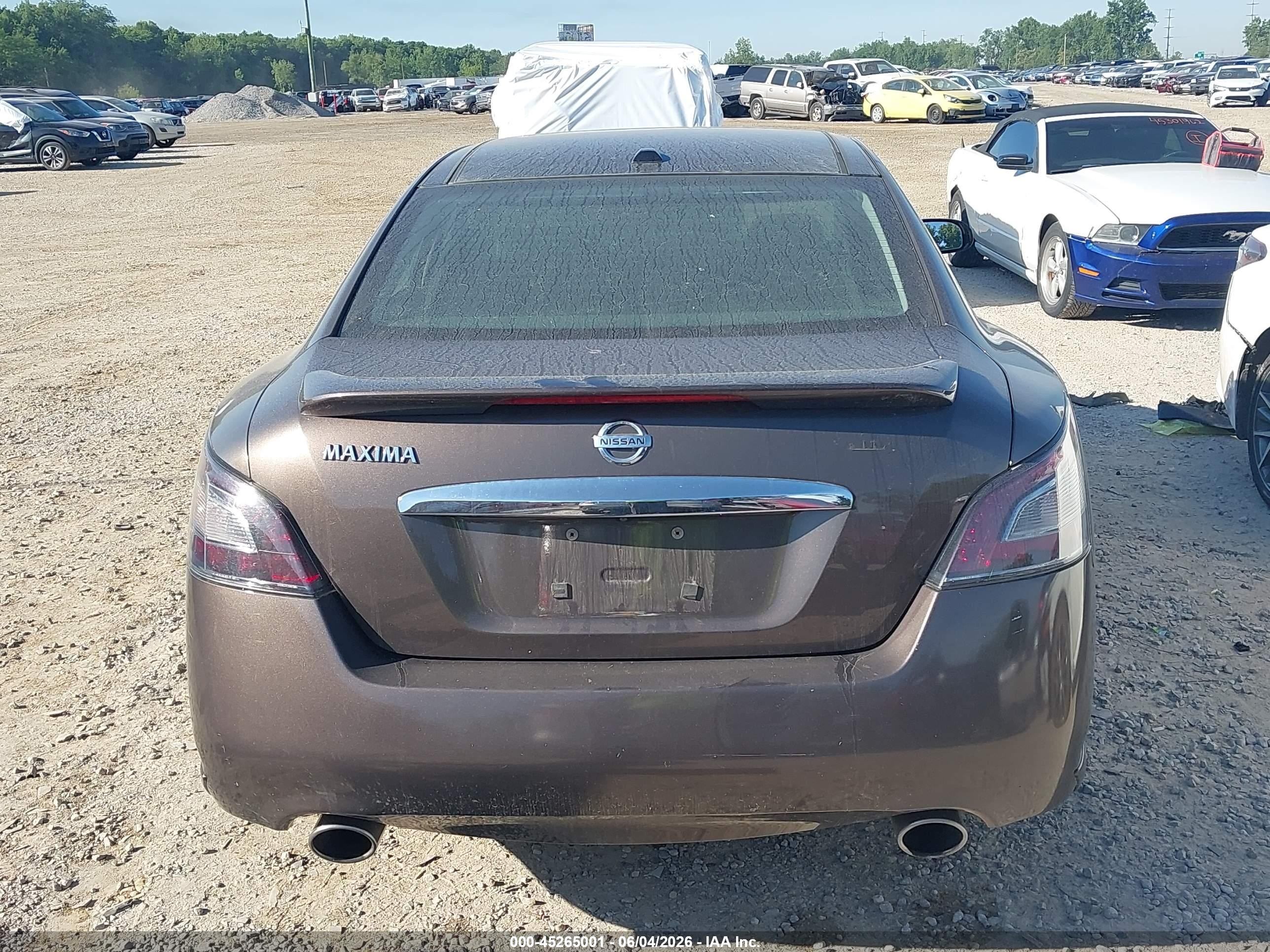 2012 Nissan Maxima 3.5 Sv Black vin: 1N4AA5AP1CC832434