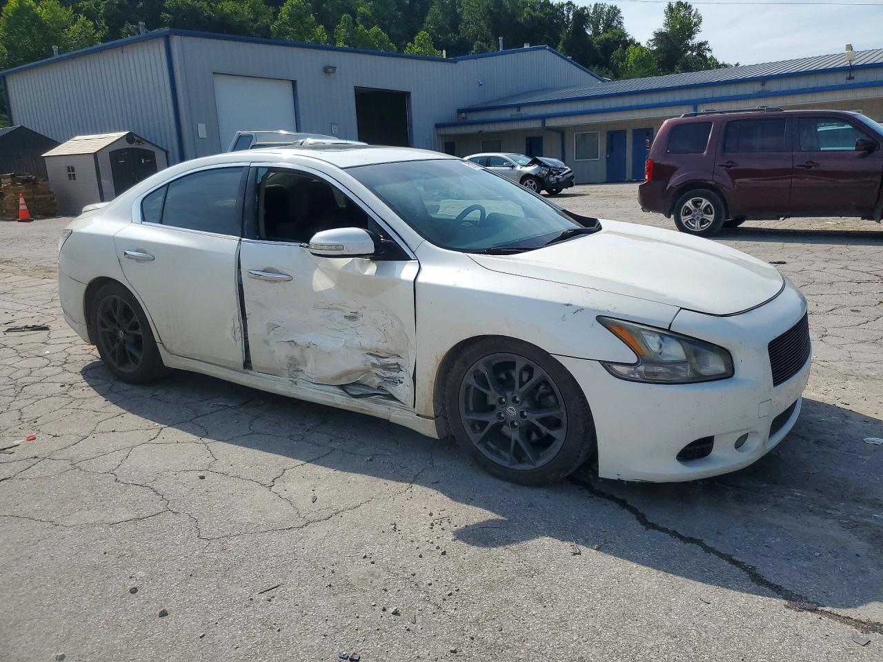 2012 Nissan Maxima 3.5 S White vin: 1N4AA5AP1CC840260
