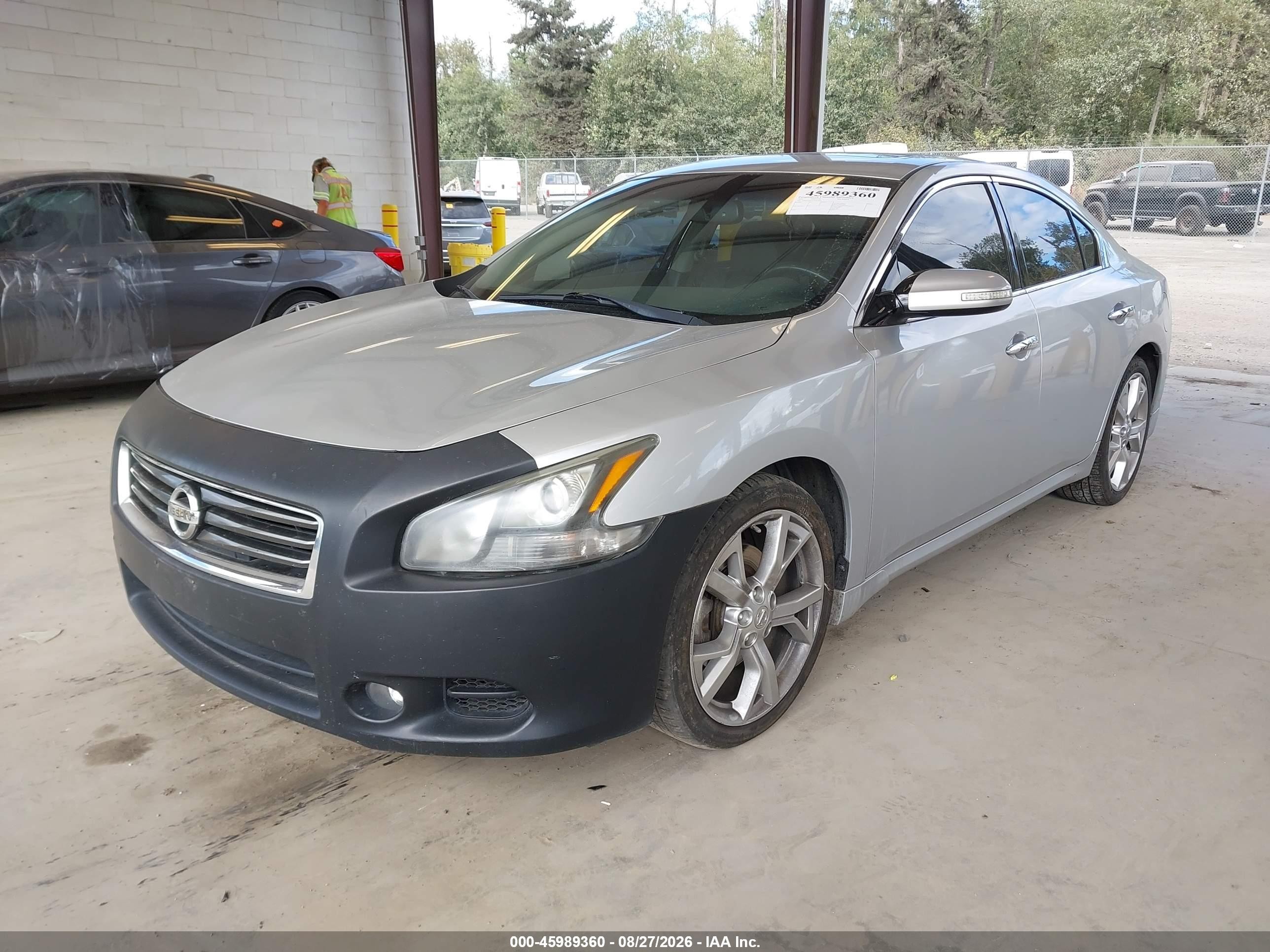 2012 Nissan Maxima 3.5 Sv Серебряный vin: 1N4AA5AP1CC841814