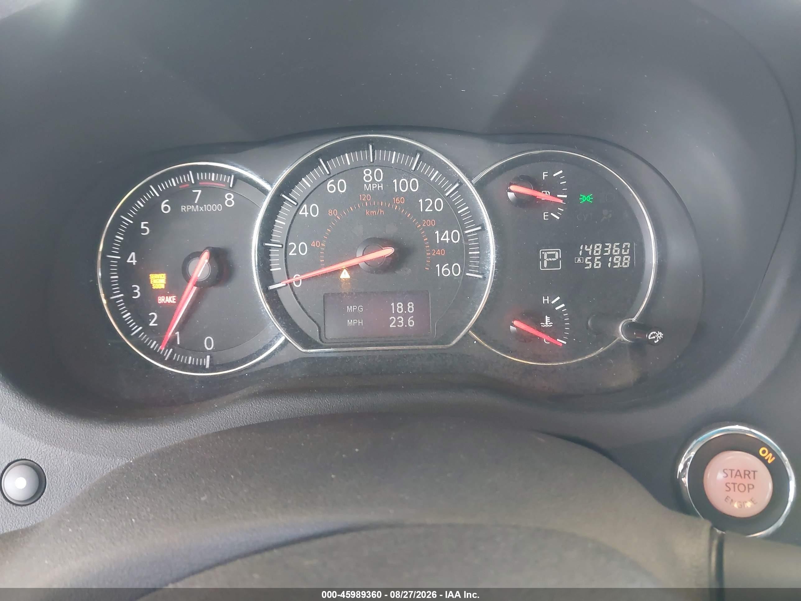 2012 Nissan Maxima 3.5 Sv Серебряный vin: 1N4AA5AP1CC841814