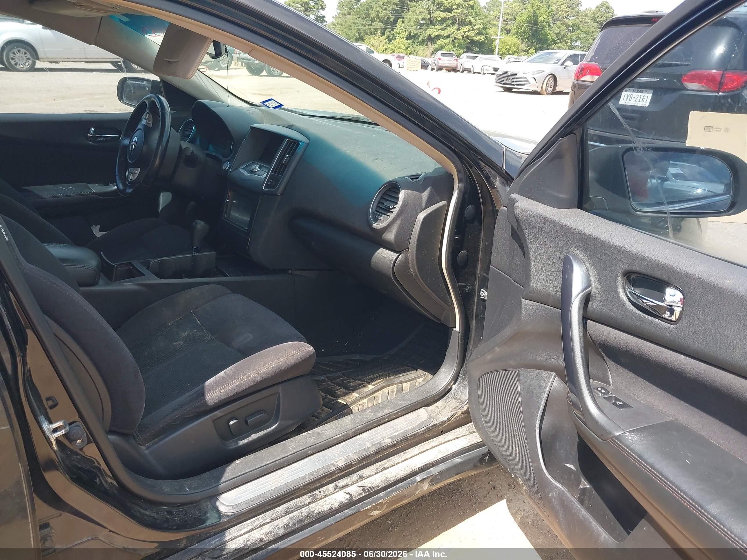 2012 Nissan Maxima 3.5 S Black vin: 1N4AA5AP1CC859049