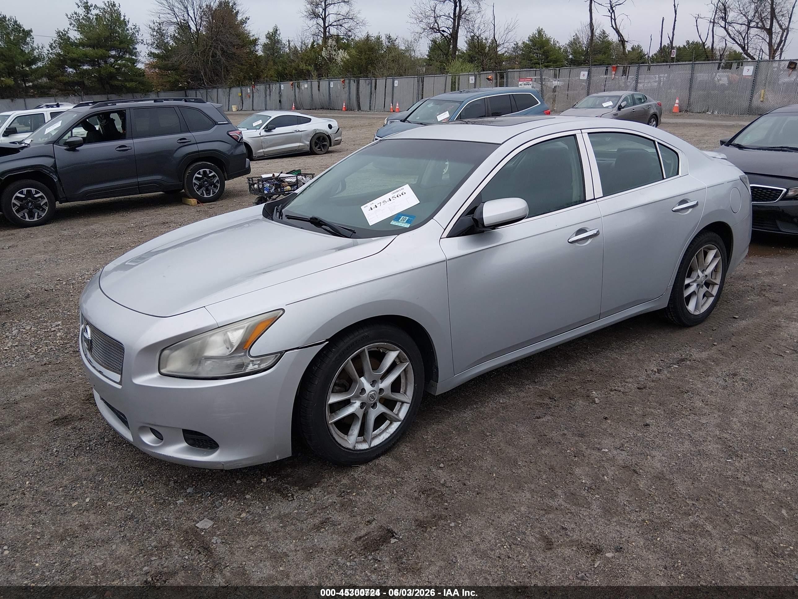 2012 Nissan Maxima 3.5 S Silver vin: 1N4AA5AP1CC860590