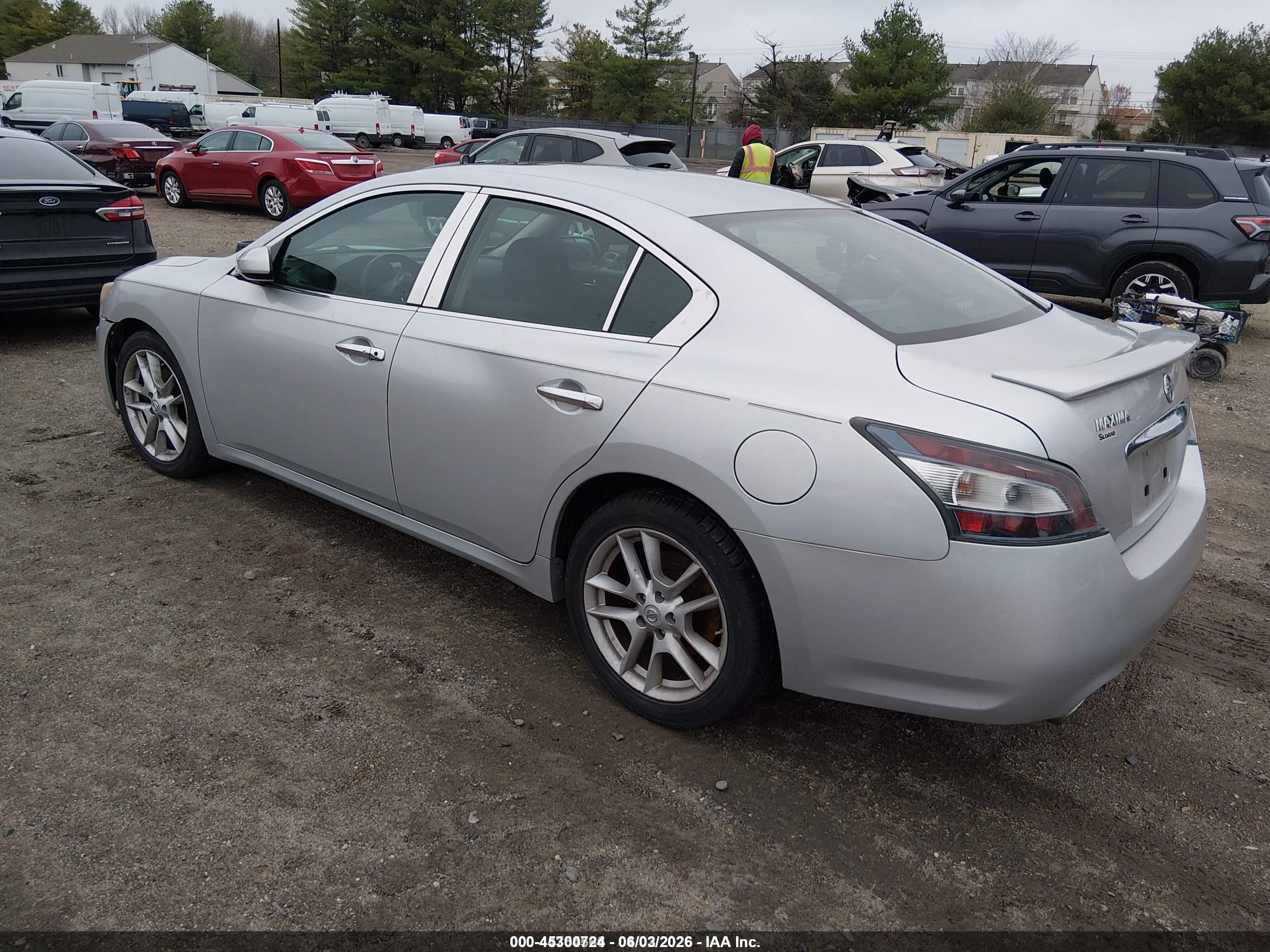 2012 Nissan Maxima 3.5 S Silver vin: 1N4AA5AP1CC860590