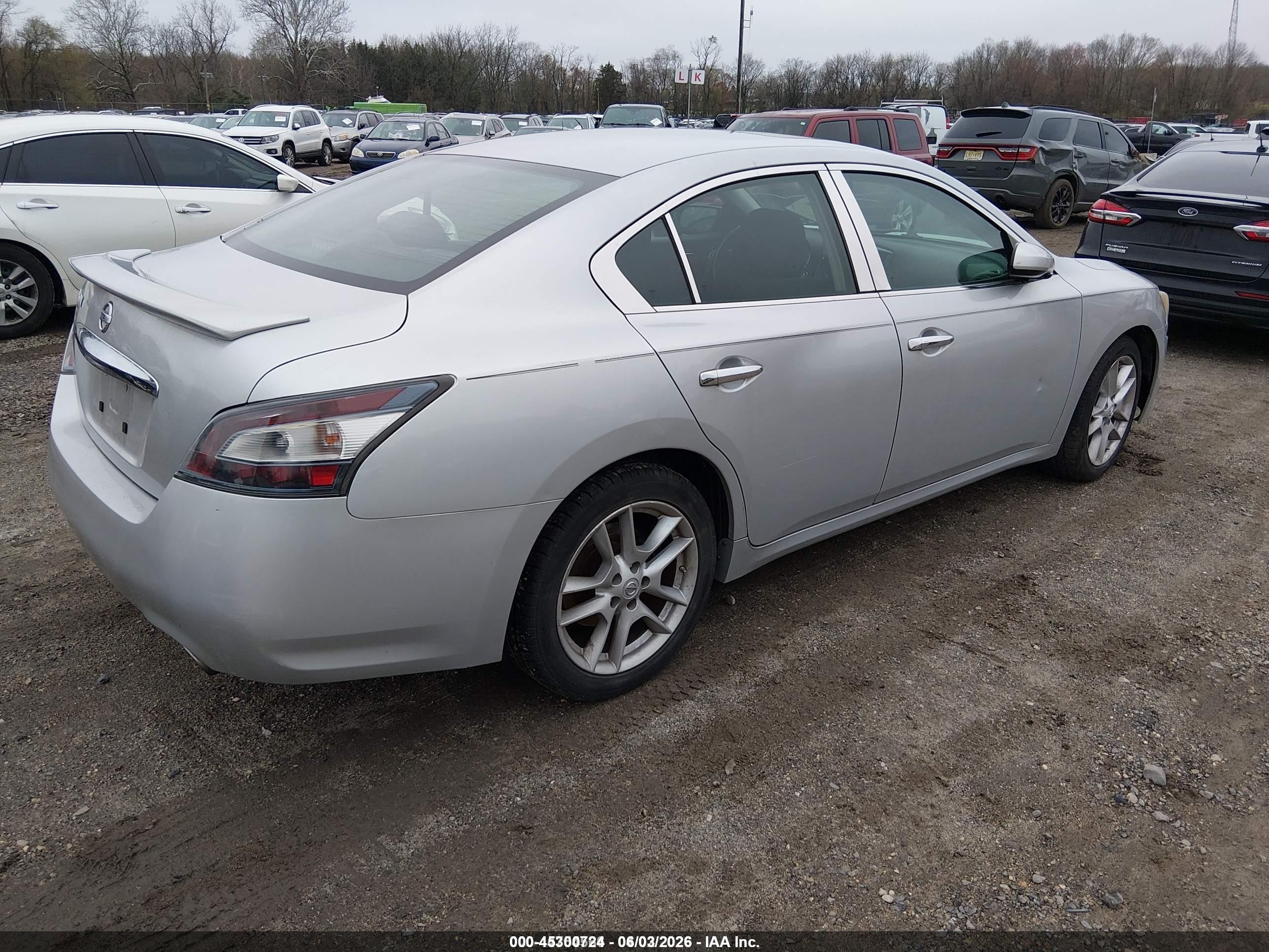 2012 Nissan Maxima 3.5 S Silver vin: 1N4AA5AP1CC860590