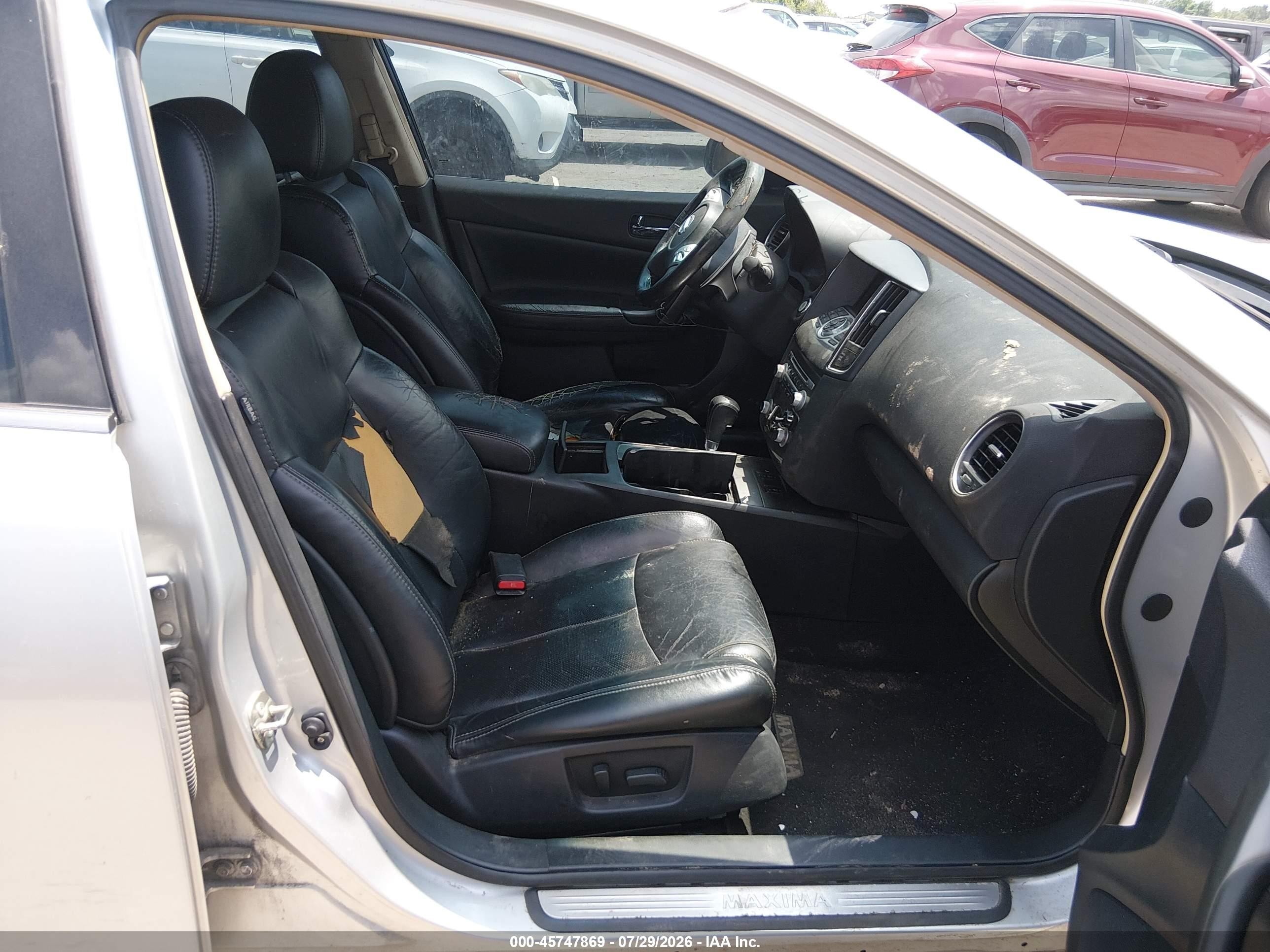 2012 Nissan Maxima 3.5 Sv Silver vin: 1N4AA5AP1CC861772