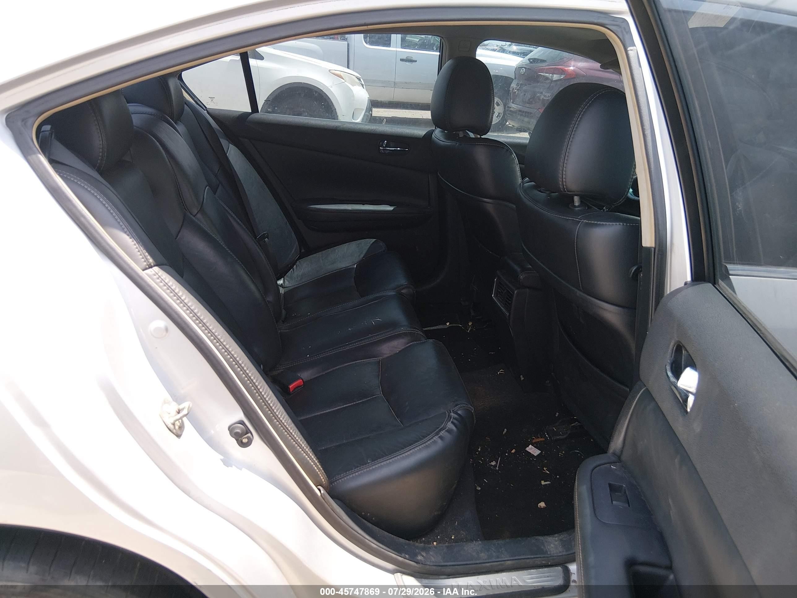 2012 Nissan Maxima 3.5 Sv Silver vin: 1N4AA5AP1CC861772