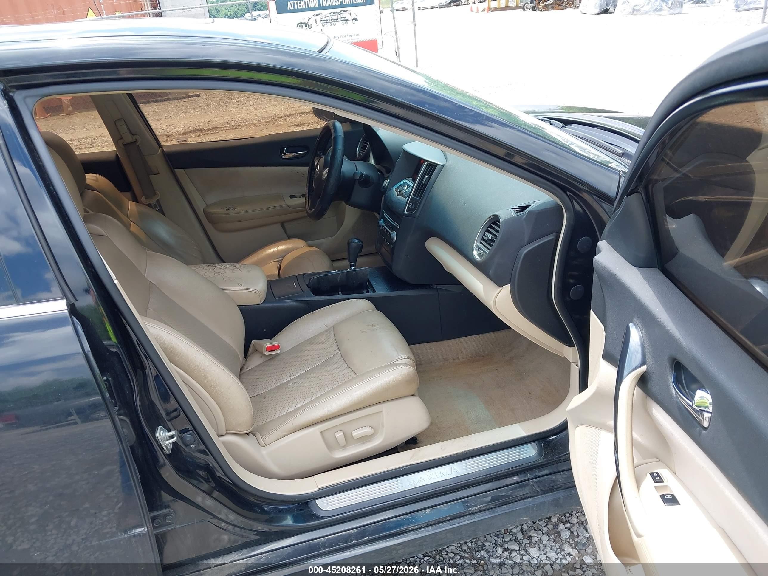 2012 Nissan Maxima 3.5 S Black vin: 1N4AA5AP1CC861819