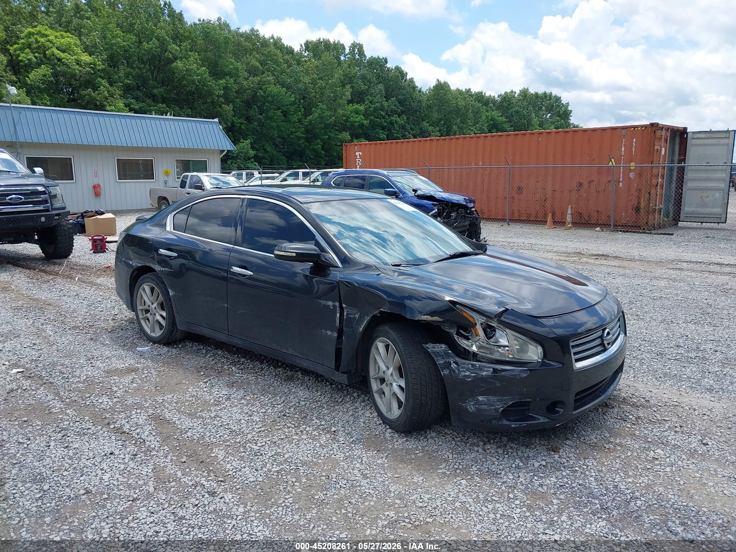 2012 Nissan Maxima 3.5 S Black vin: 1N4AA5AP1CC861819