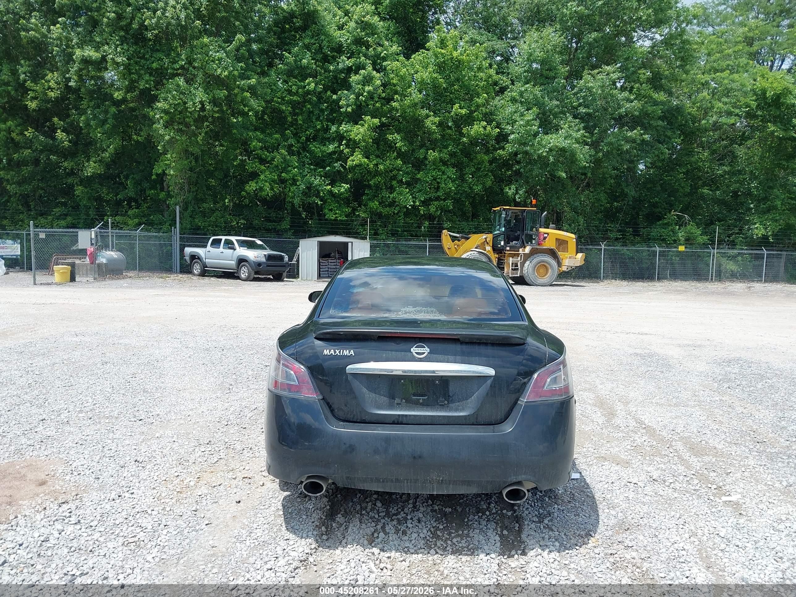 2012 Nissan Maxima 3.5 S Black vin: 1N4AA5AP1CC861819