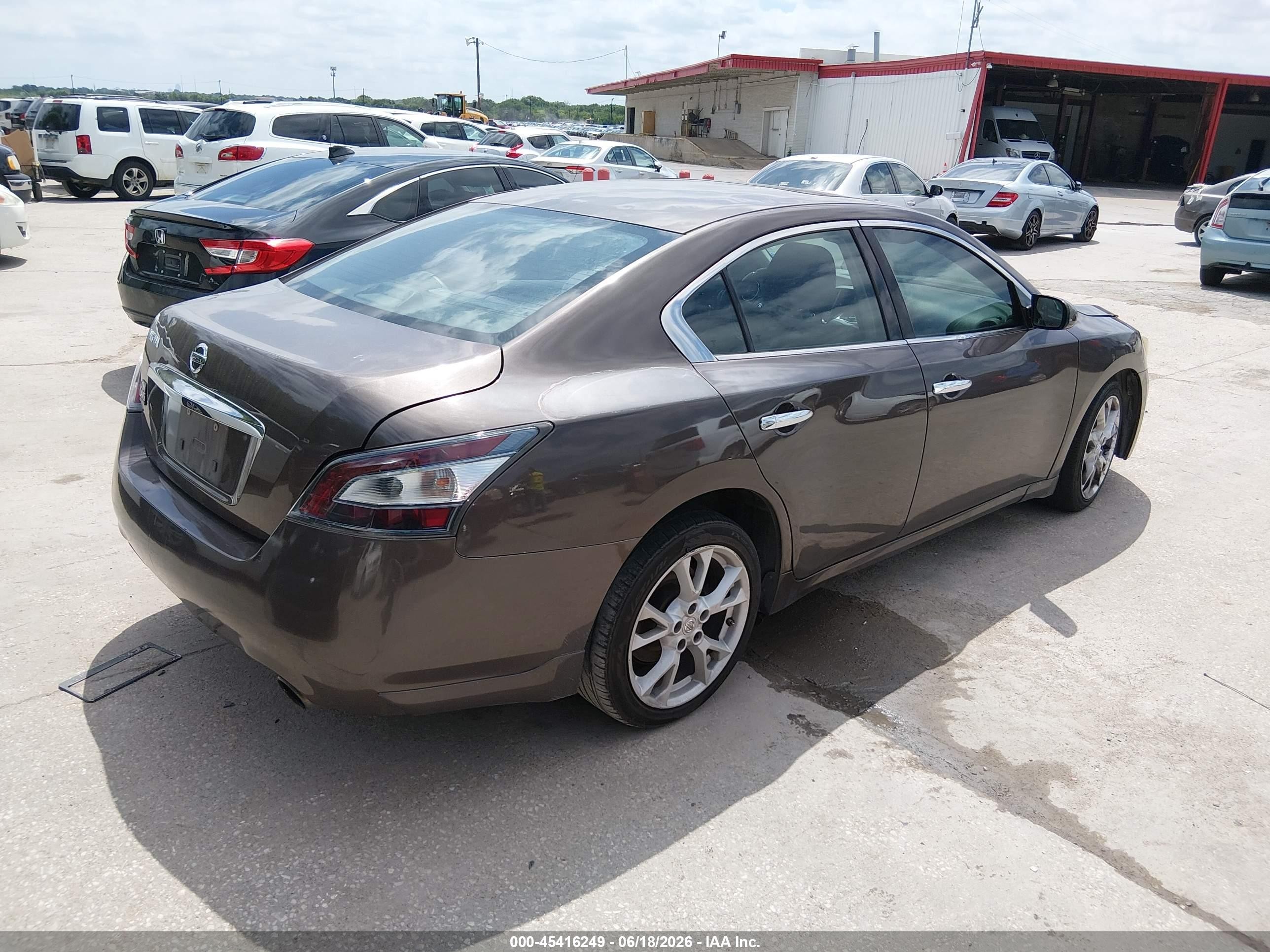 2012 Nissan Maxima 3.5 S Brown vin: 1N4AA5AP1CC868740