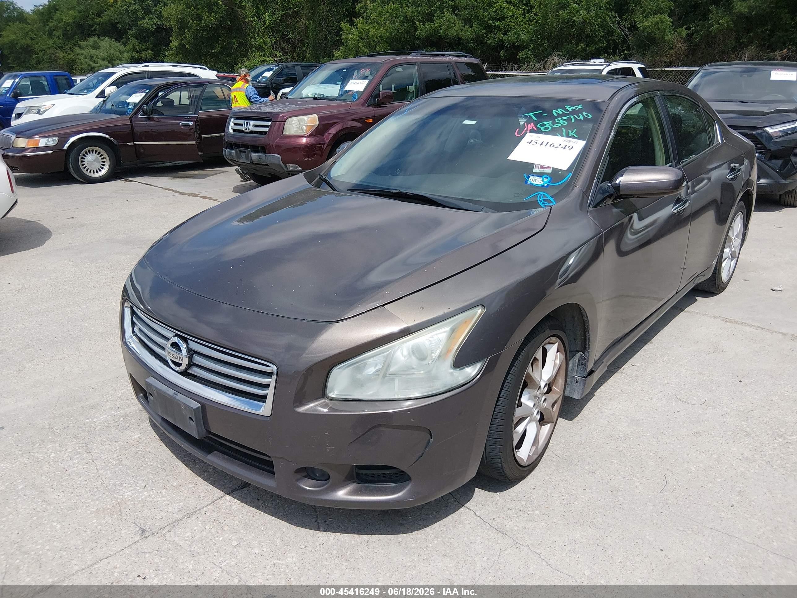 2012 Nissan Maxima 3.5 S Brown vin: 1N4AA5AP1CC868740
