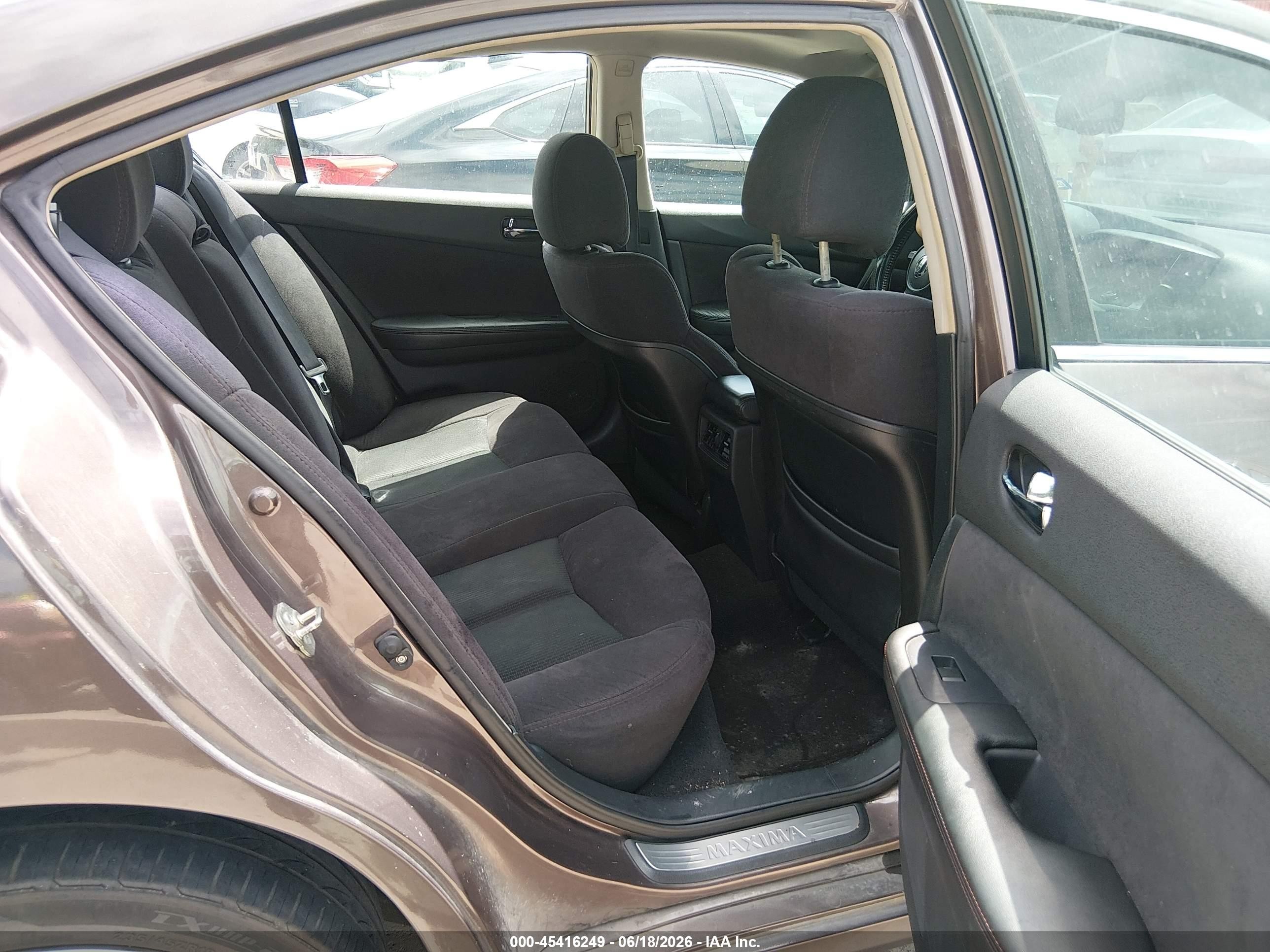 2012 Nissan Maxima 3.5 S Brown vin: 1N4AA5AP1CC868740