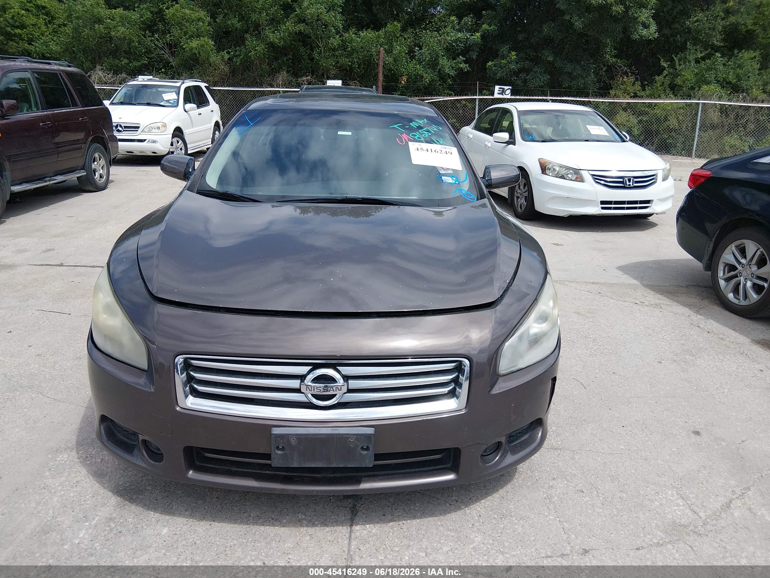 2012 Nissan Maxima 3.5 S Brown vin: 1N4AA5AP1CC868740