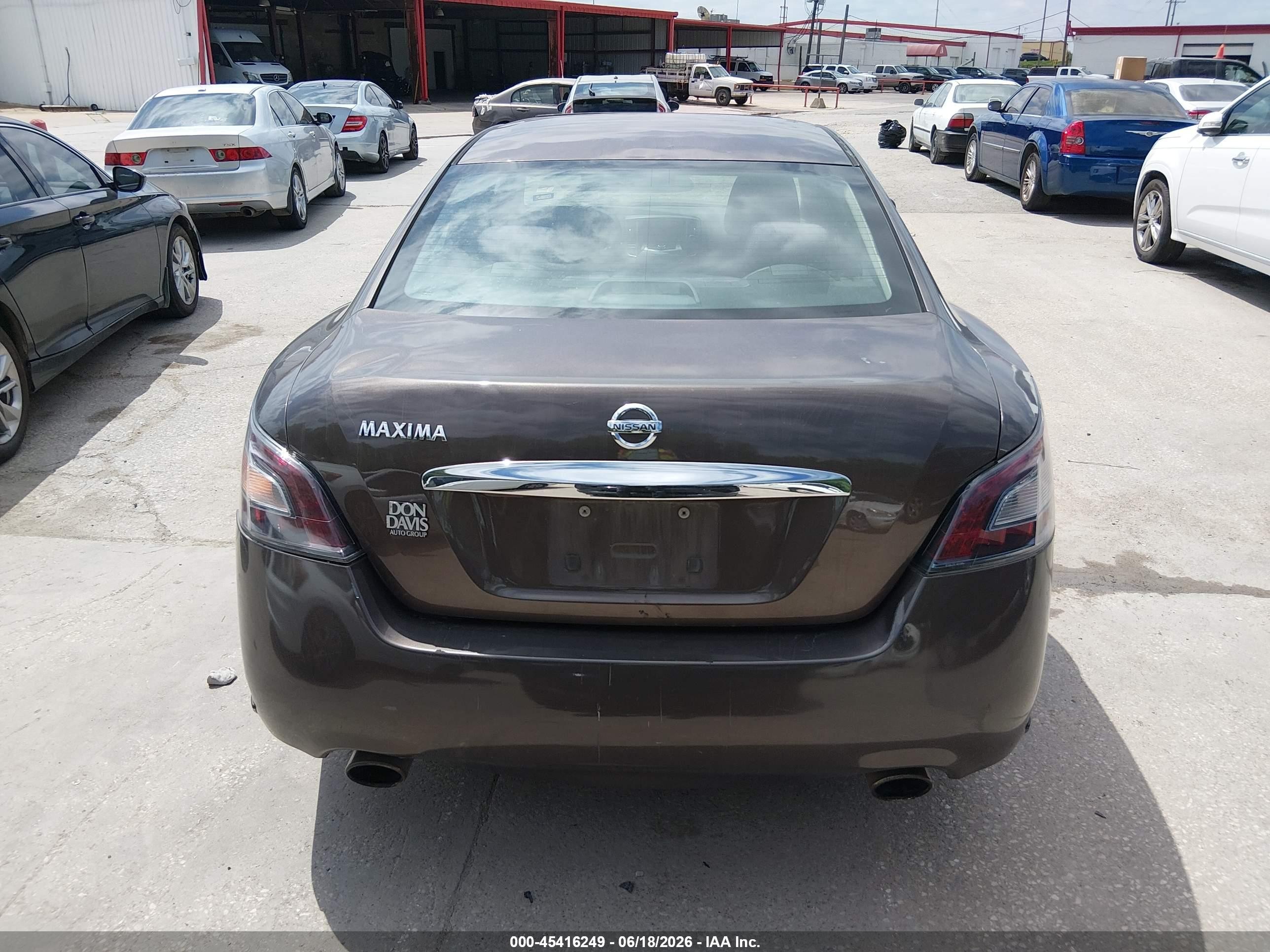 2012 Nissan Maxima 3.5 S Brown vin: 1N4AA5AP1CC868740