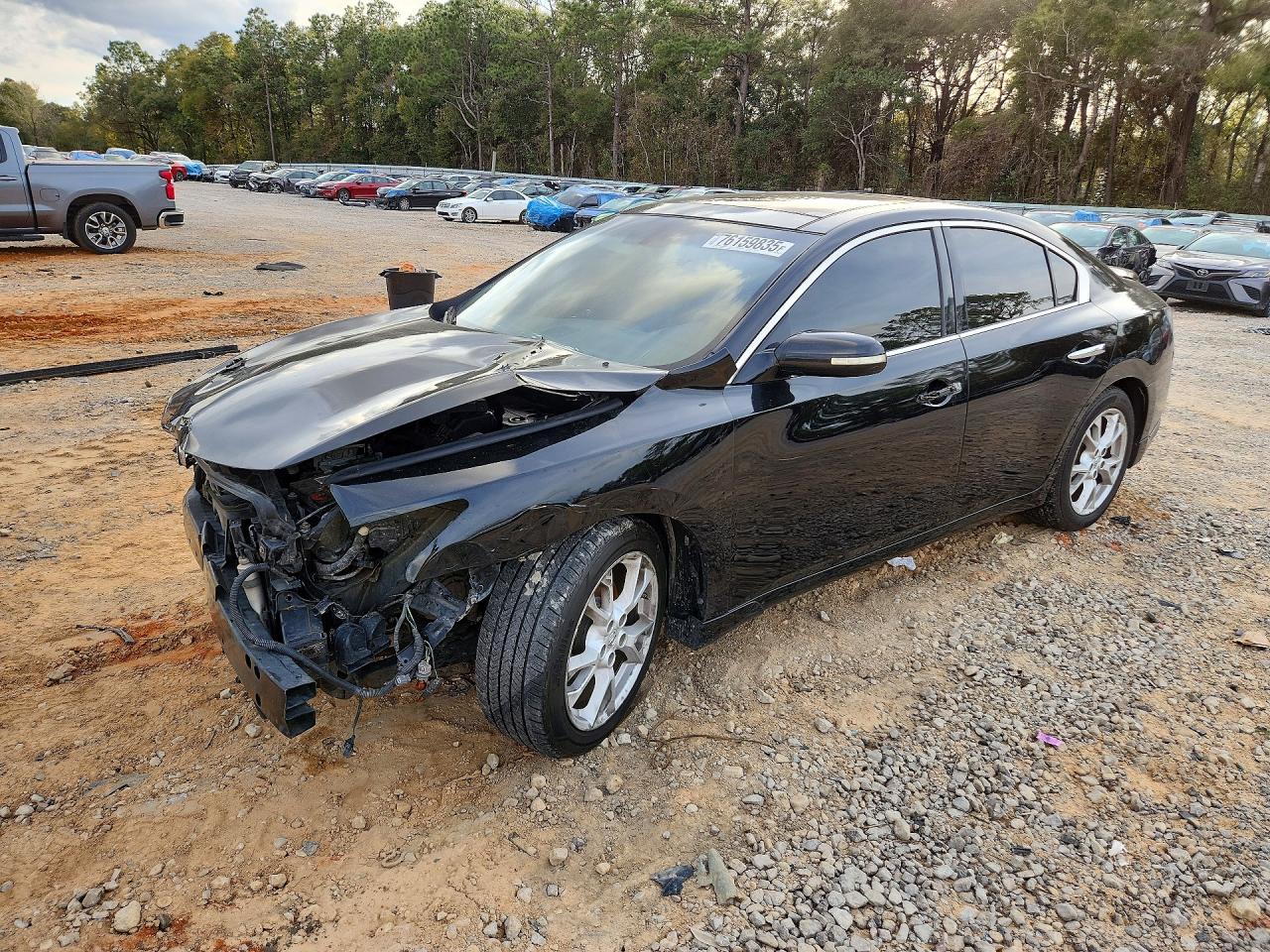 2013 Nissan Maxima S Black vin: 1N4AA5AP1DC809589