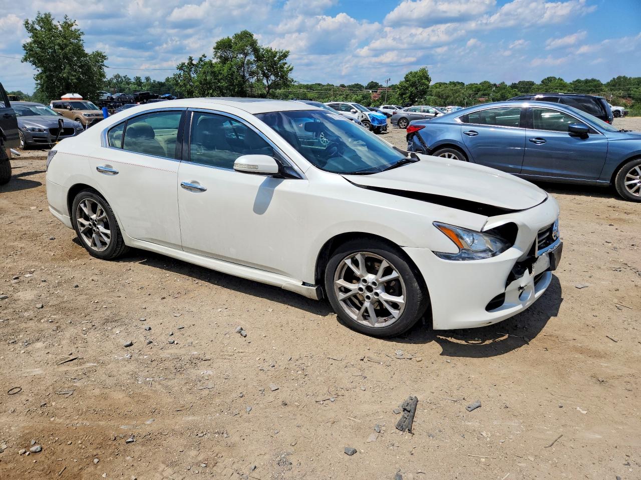 2013 Nissan Maxima 3.5 S White vin: 1N4AA5AP1DC822469