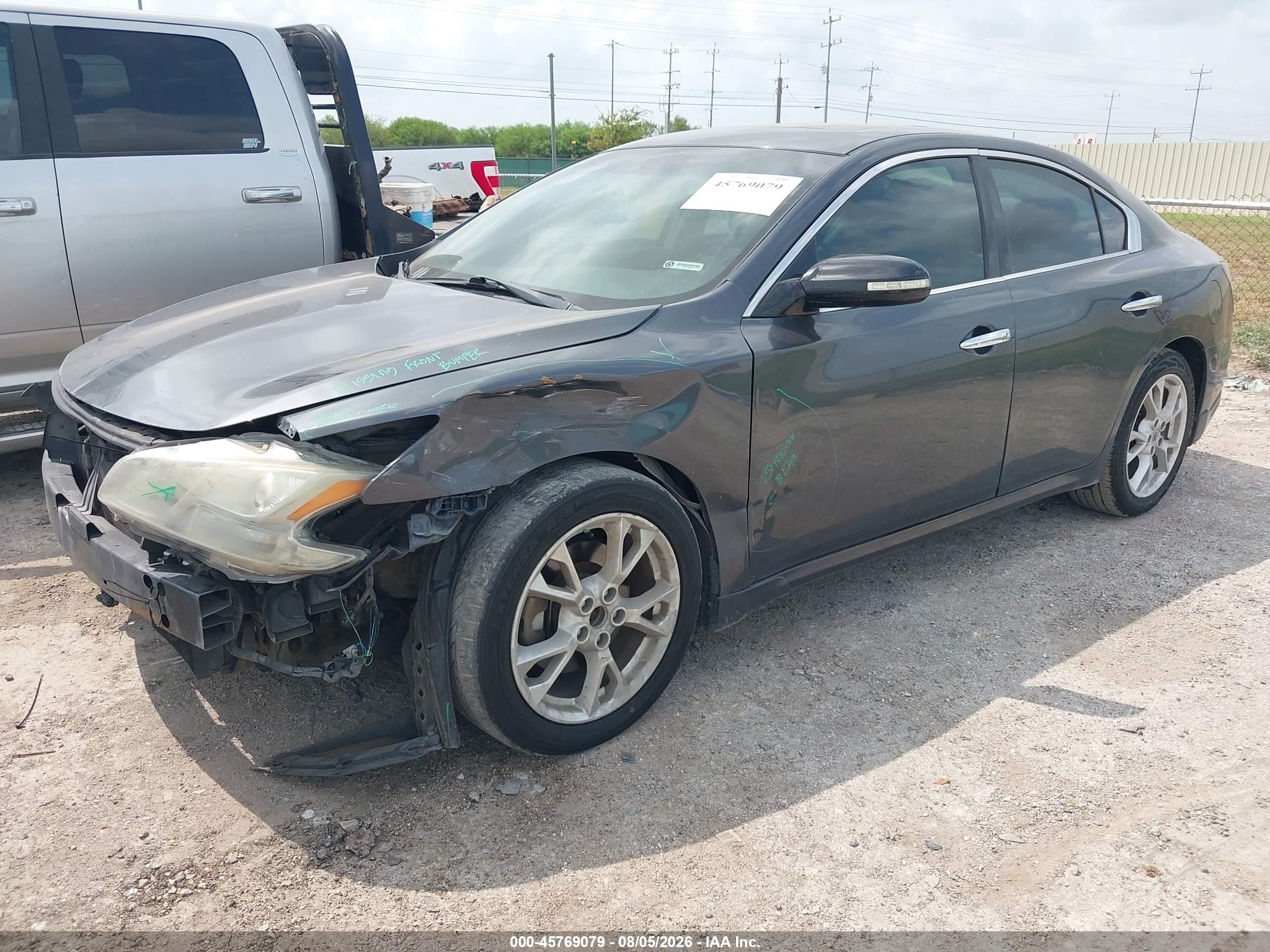 2013 Nissan Maxima 3.5 Sv Gray vin: 1N4AA5AP1DC823041