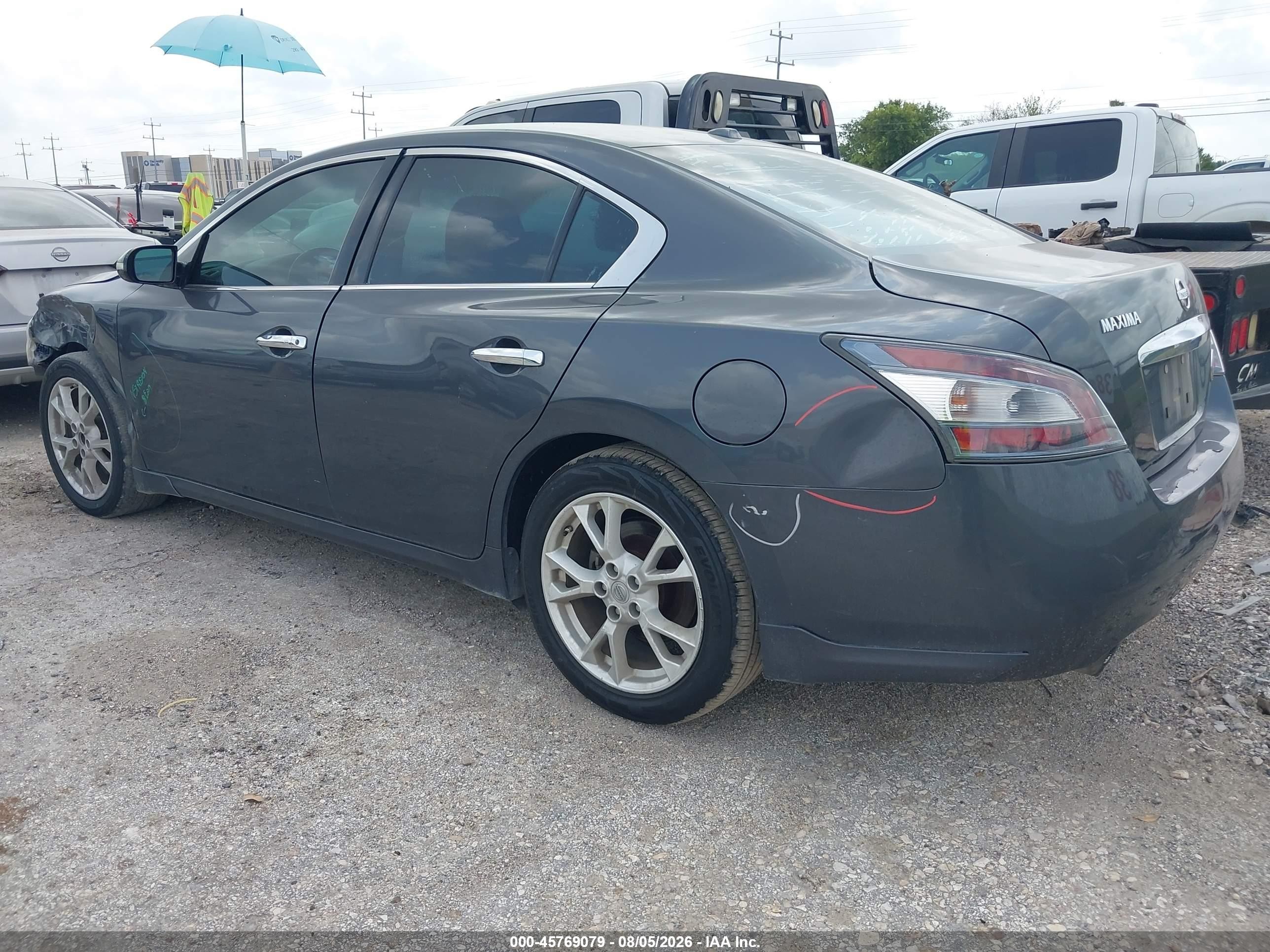 2013 Nissan Maxima 3.5 Sv Gray vin: 1N4AA5AP1DC823041