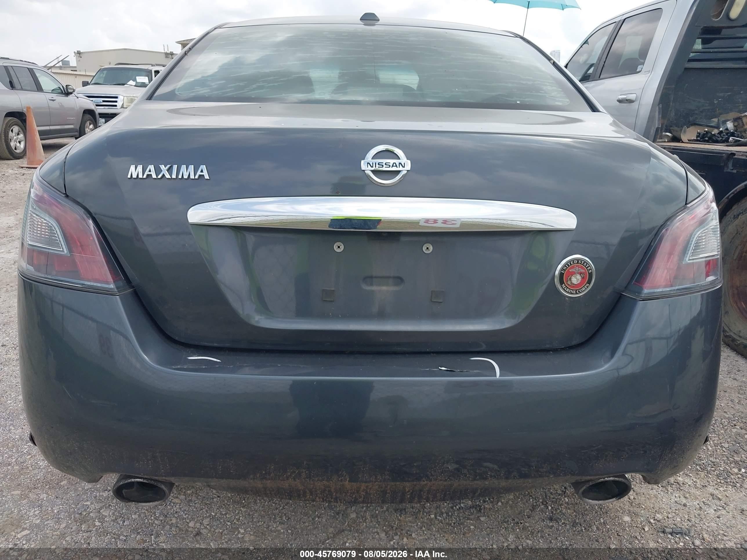 2013 Nissan Maxima 3.5 Sv Gray vin: 1N4AA5AP1DC823041