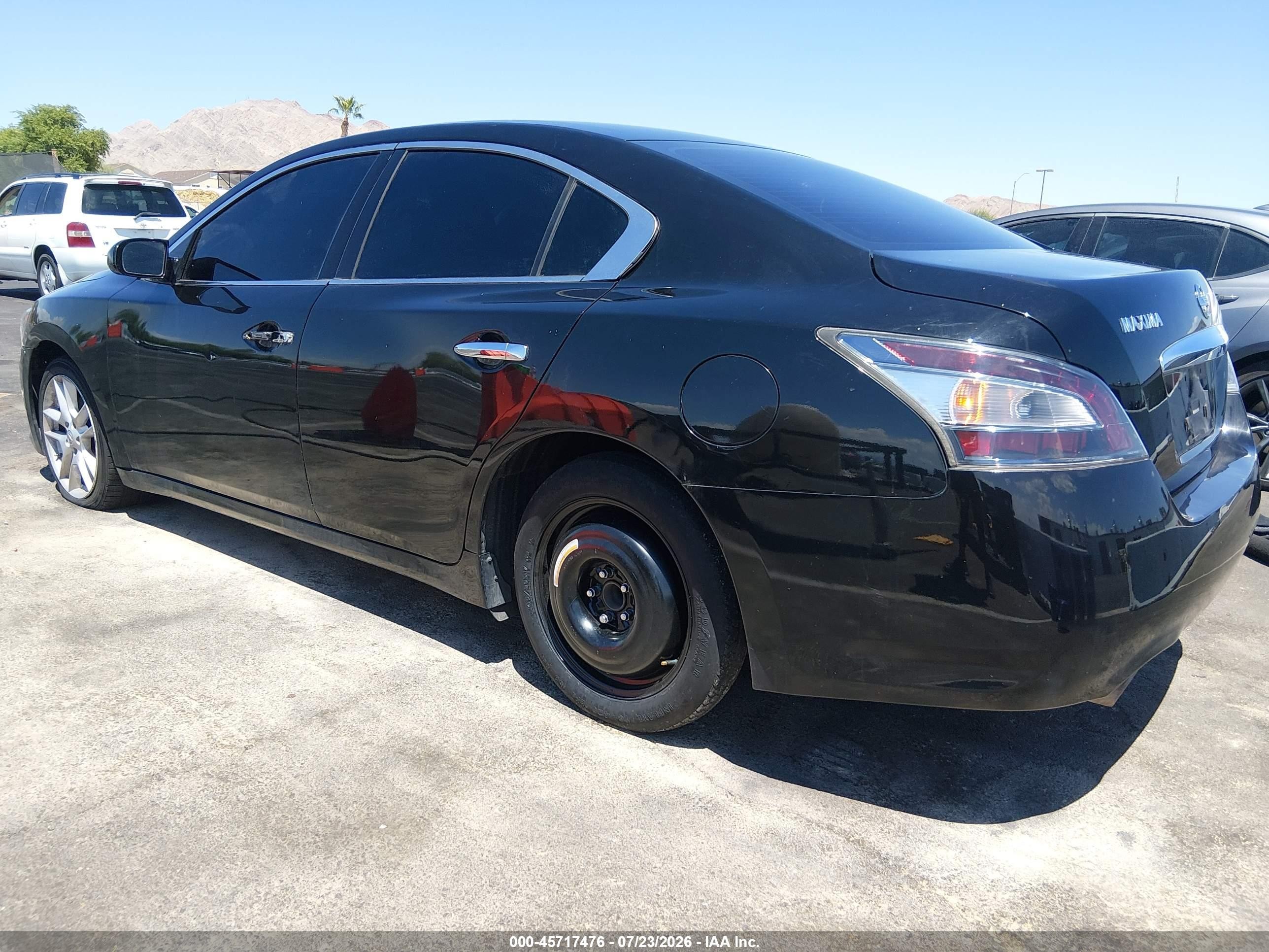 2013 Nissan Maxima 3.5 S Black vin: 1N4AA5AP1DC823198