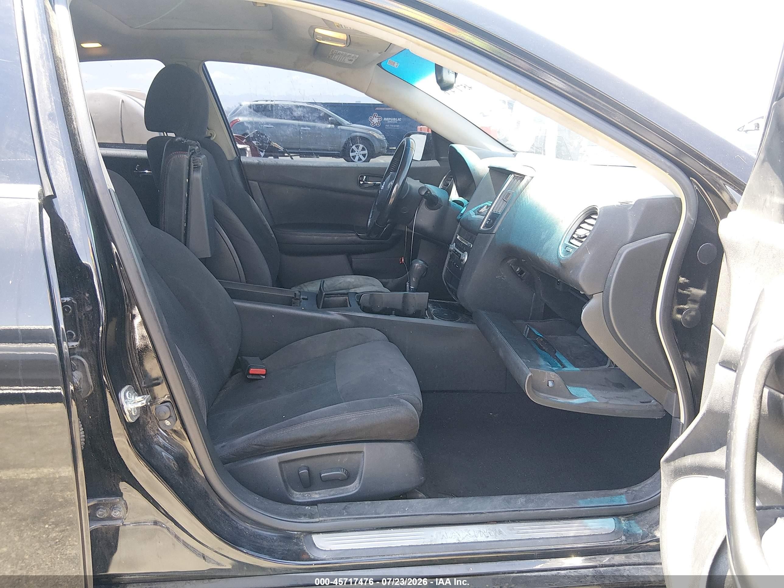 2013 Nissan Maxima 3.5 S Black vin: 1N4AA5AP1DC823198