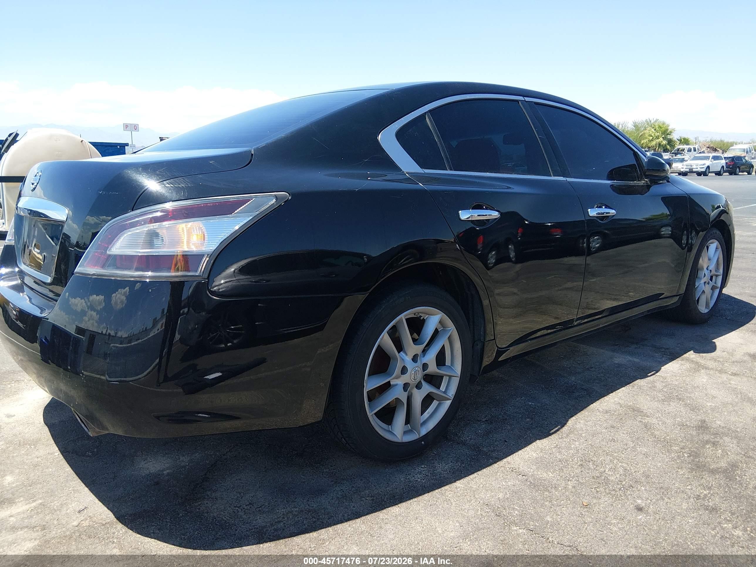 2013 Nissan Maxima 3.5 S Black vin: 1N4AA5AP1DC823198