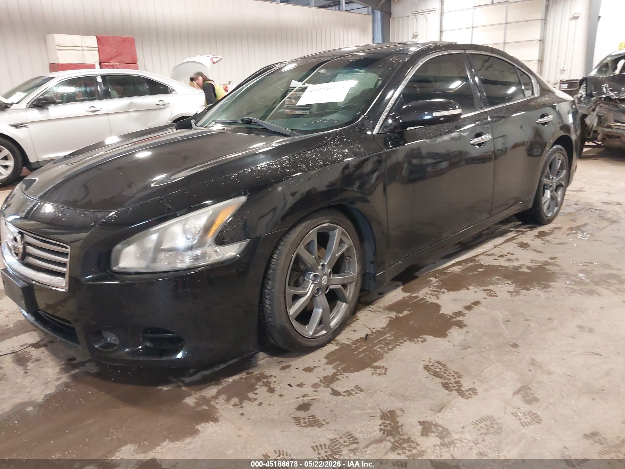 2013 Nissan Maxima 3.5 Sv Black vin: 1N4AA5AP1DC824349