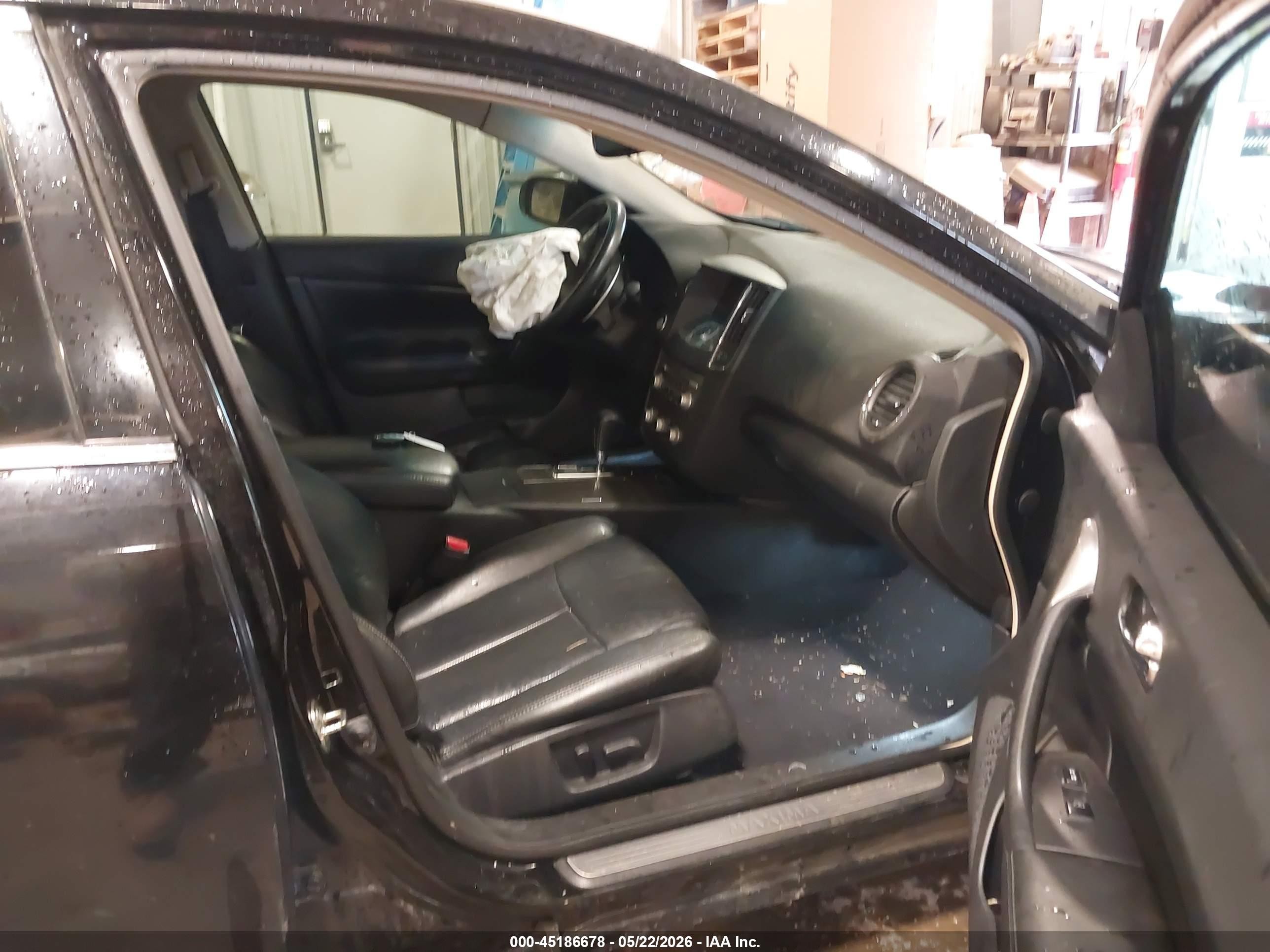 2013 Nissan Maxima 3.5 Sv Black vin: 1N4AA5AP1DC824349