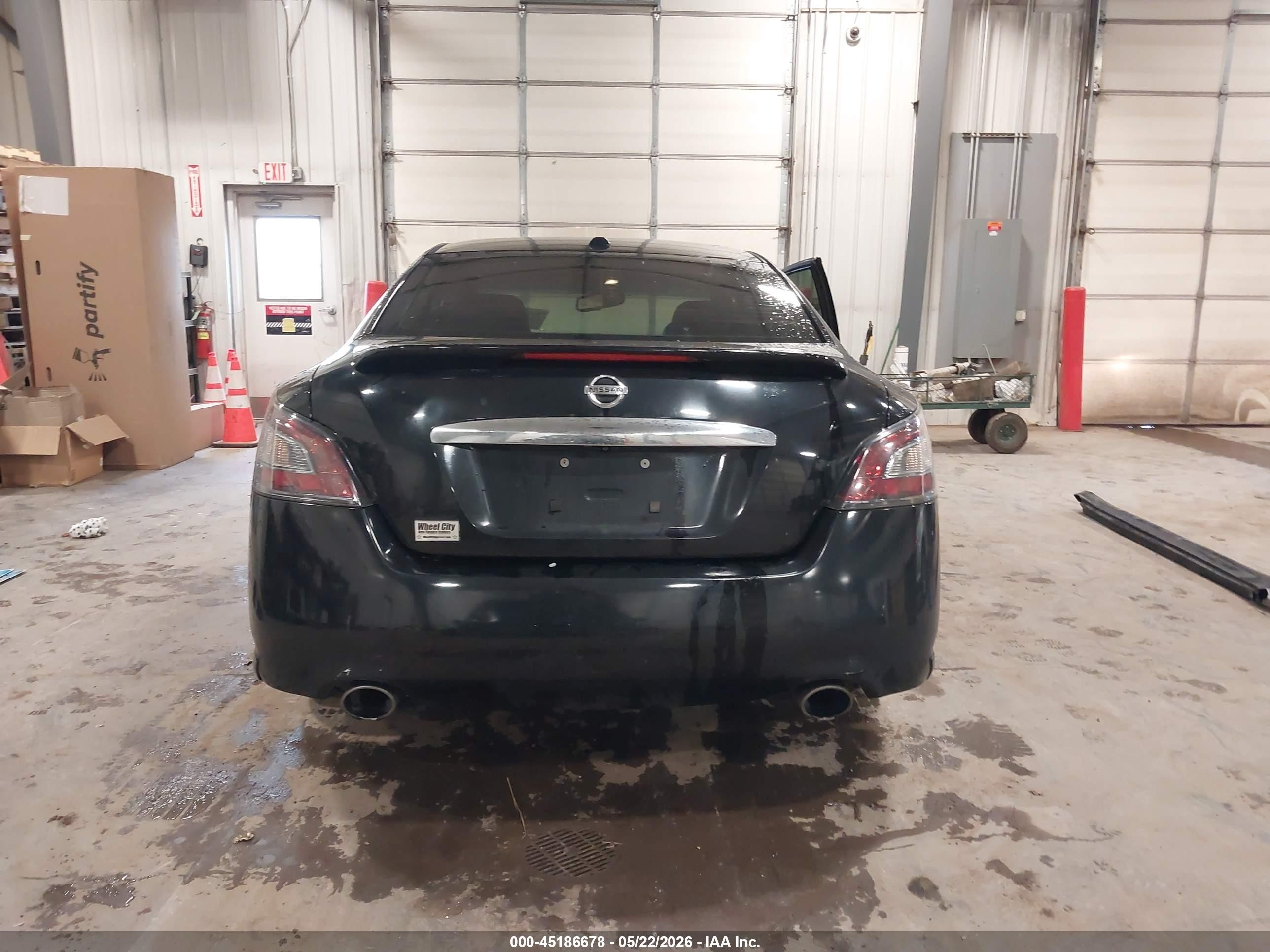 2013 Nissan Maxima 3.5 Sv Black vin: 1N4AA5AP1DC824349