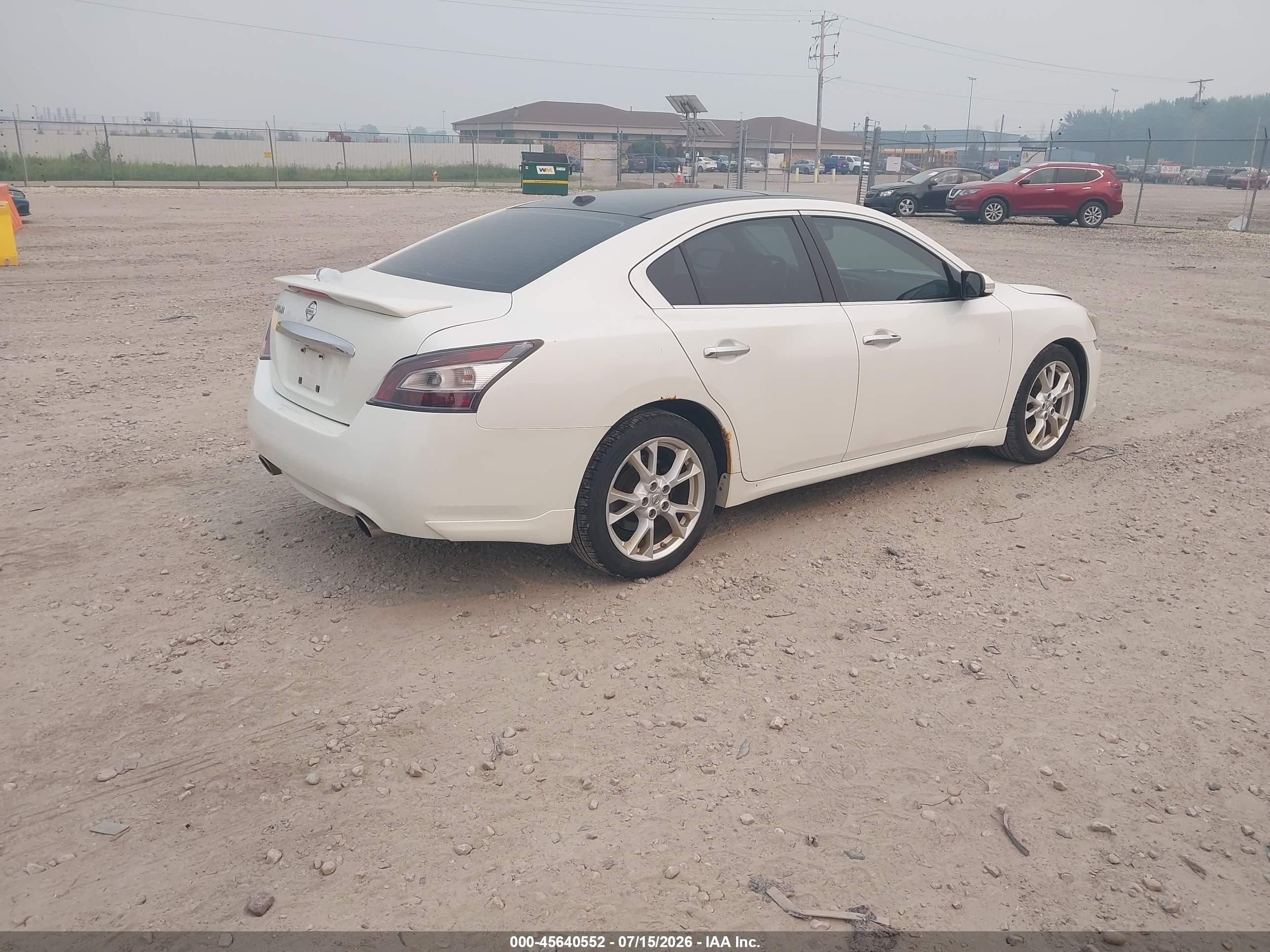 2013 Nissan Maxima 3.5 Sv White vin: 1N4AA5AP1DC840745