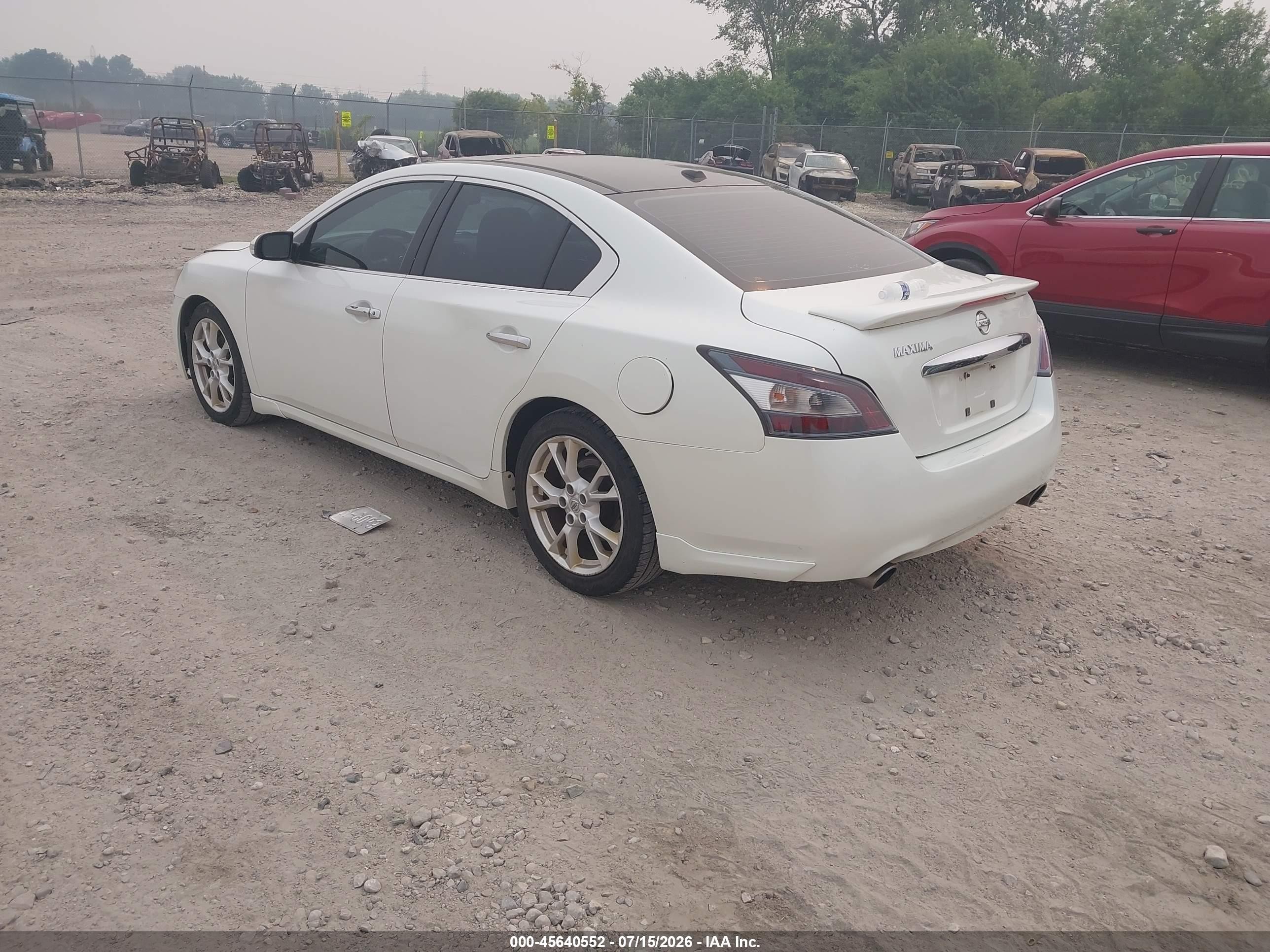 2013 Nissan Maxima 3.5 Sv White vin: 1N4AA5AP1DC840745