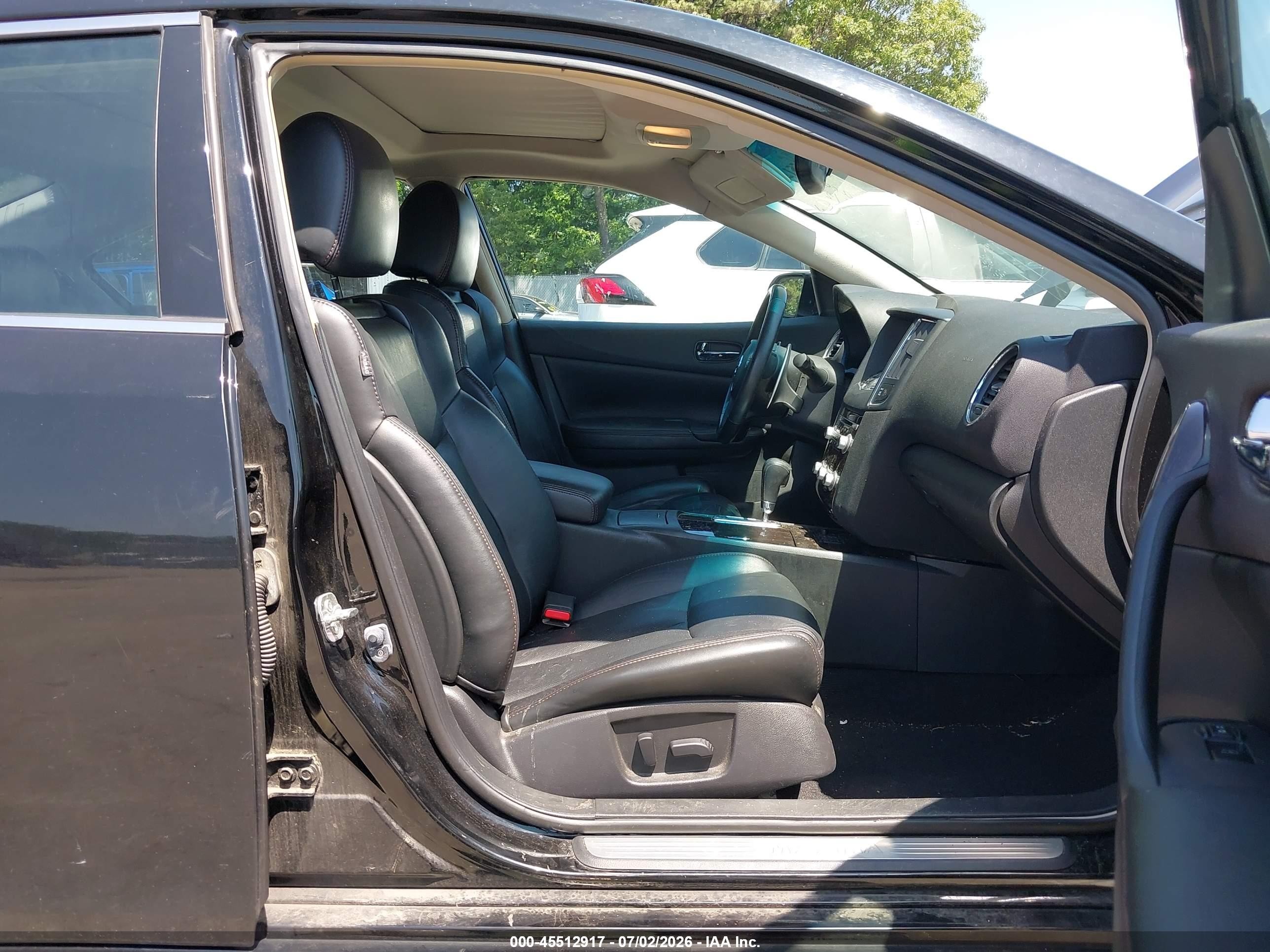 2013 Nissan Maxima 3.5 Sv Black vin: 1N4AA5AP1DC841751