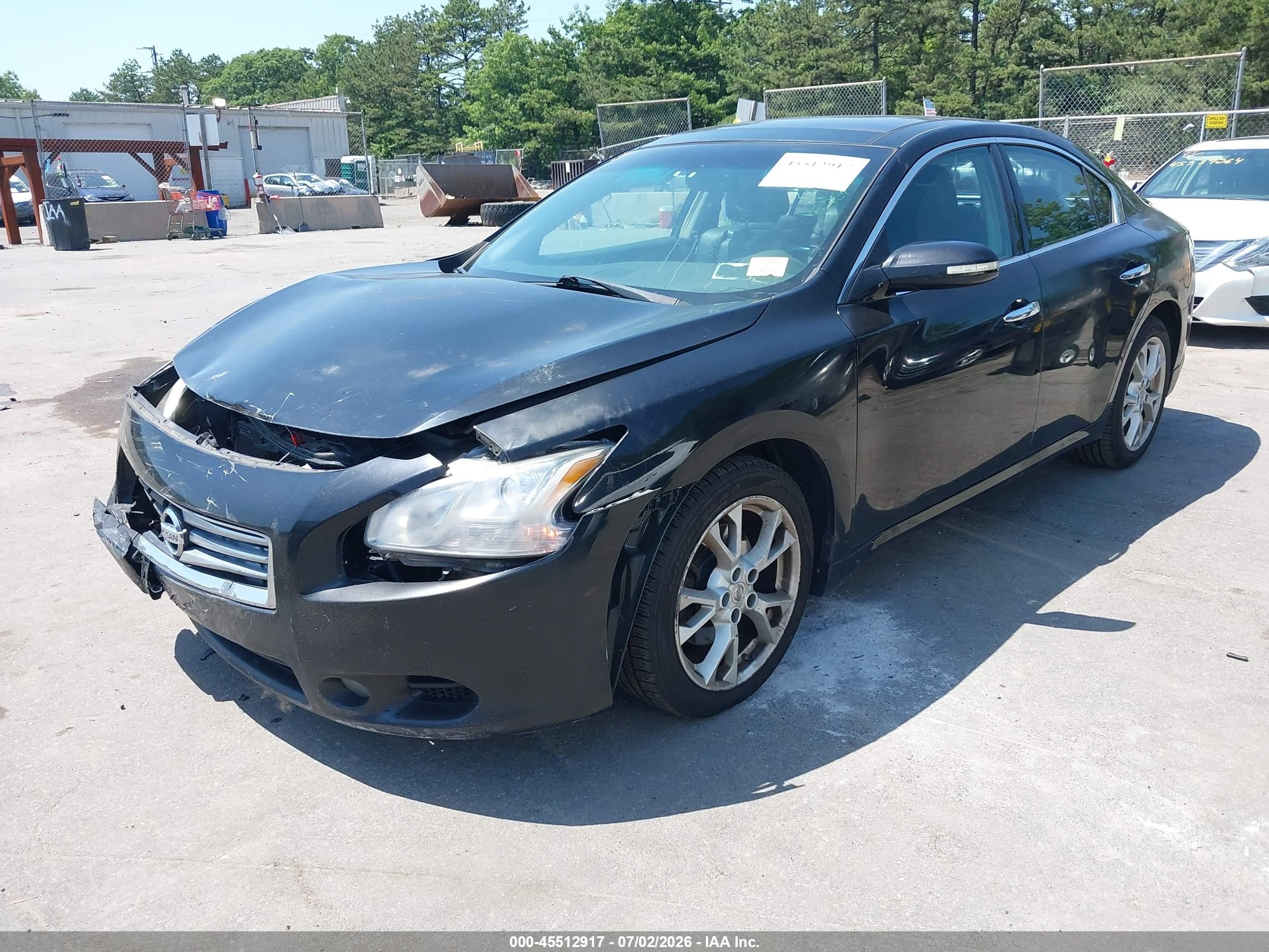 2013 Nissan Maxima 3.5 Sv Black vin: 1N4AA5AP1DC841751