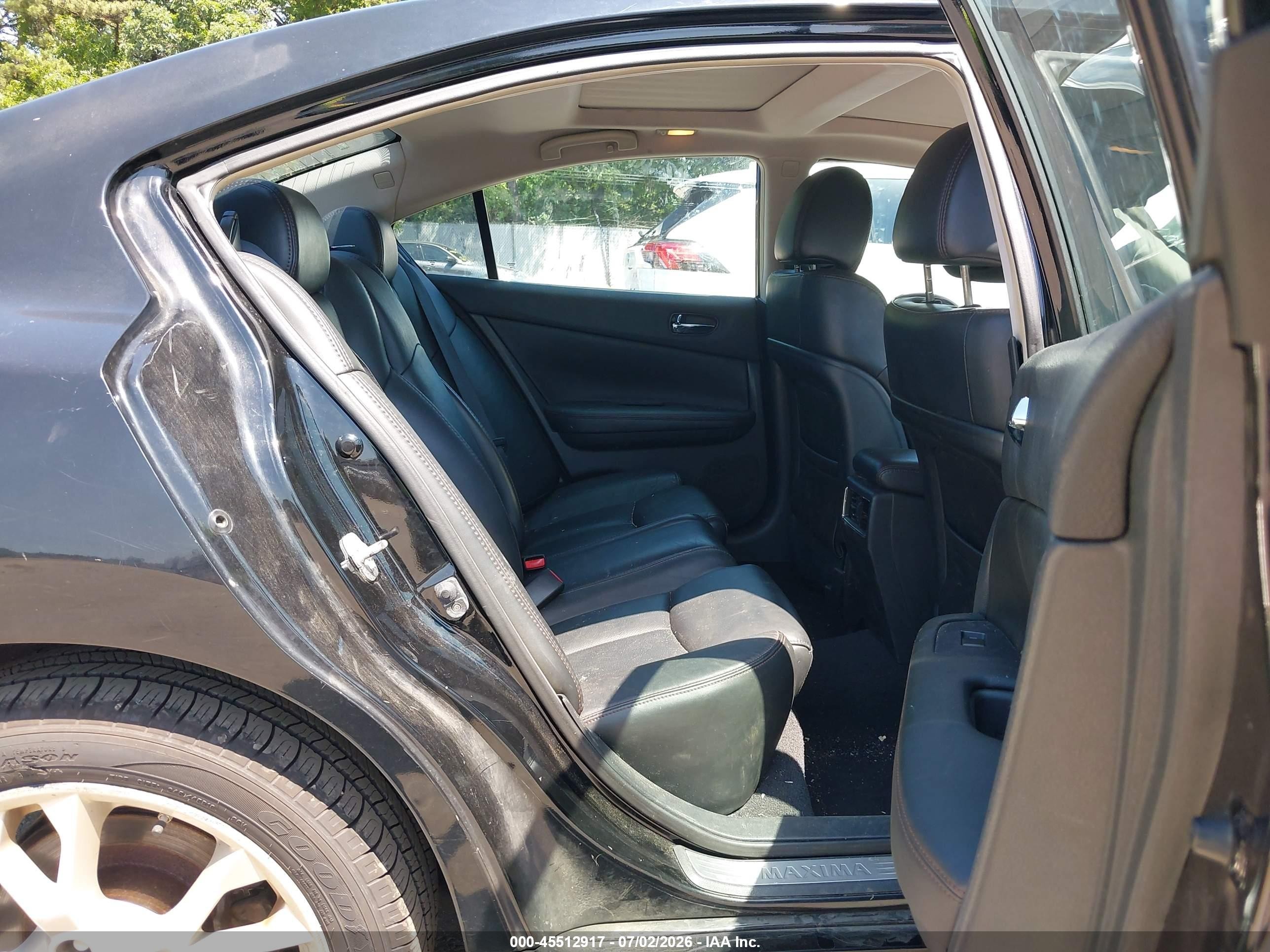 2013 Nissan Maxima 3.5 Sv Black vin: 1N4AA5AP1DC841751
