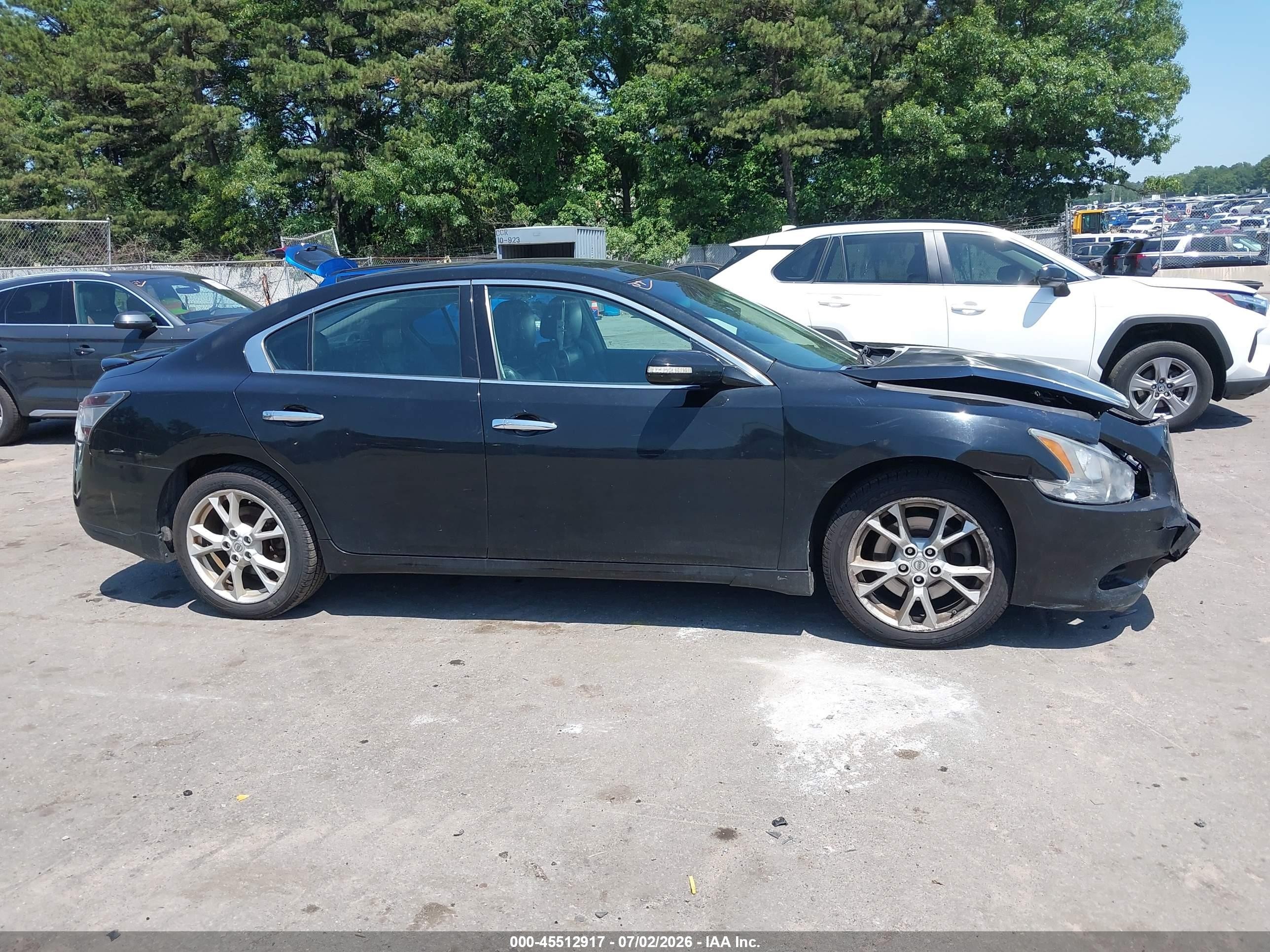 2013 Nissan Maxima 3.5 Sv Black vin: 1N4AA5AP1DC841751